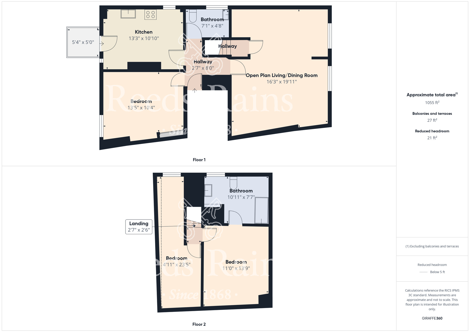 Floorplan of 3 bedroom  Flat for sale, Albion Crescent, Scarborough, North Yorkshire, YO11