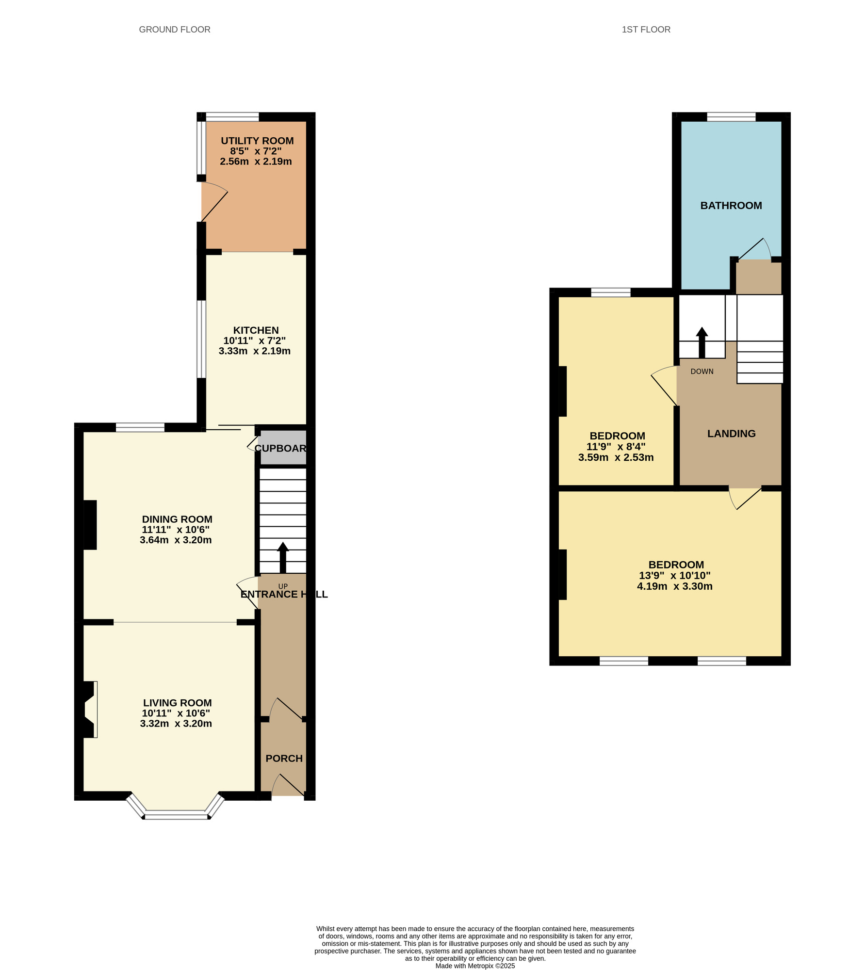 Floorplan of 2 bedroom Mid Terrace House for sale, St. Johns Road, Scarborough, North Yorkshire, YO12