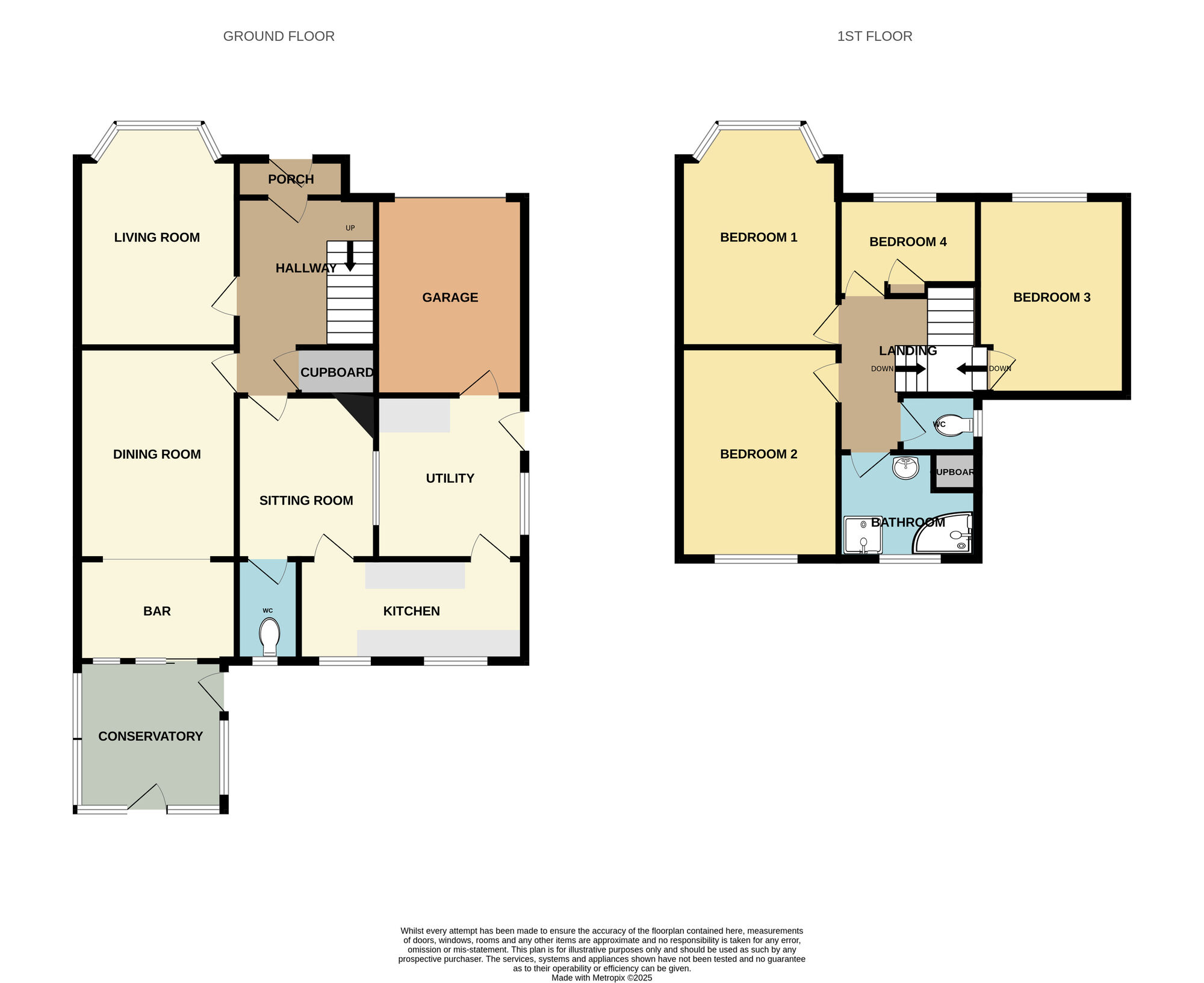 Floorplan of 4 bedroom Semi Detached House for sale, Upgang Lane, North Yorkshire, YO21