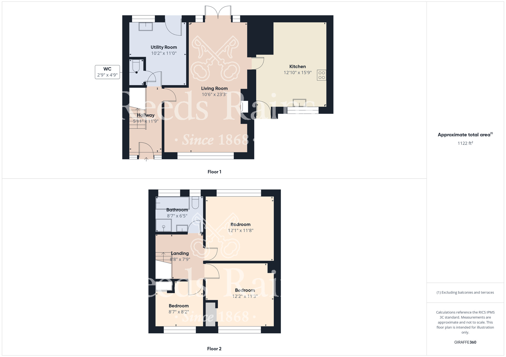 Floorplan of 3 bedroom Semi Detached House for sale, Mulgrave View, Stainsacre, North Yorkshire, YO22