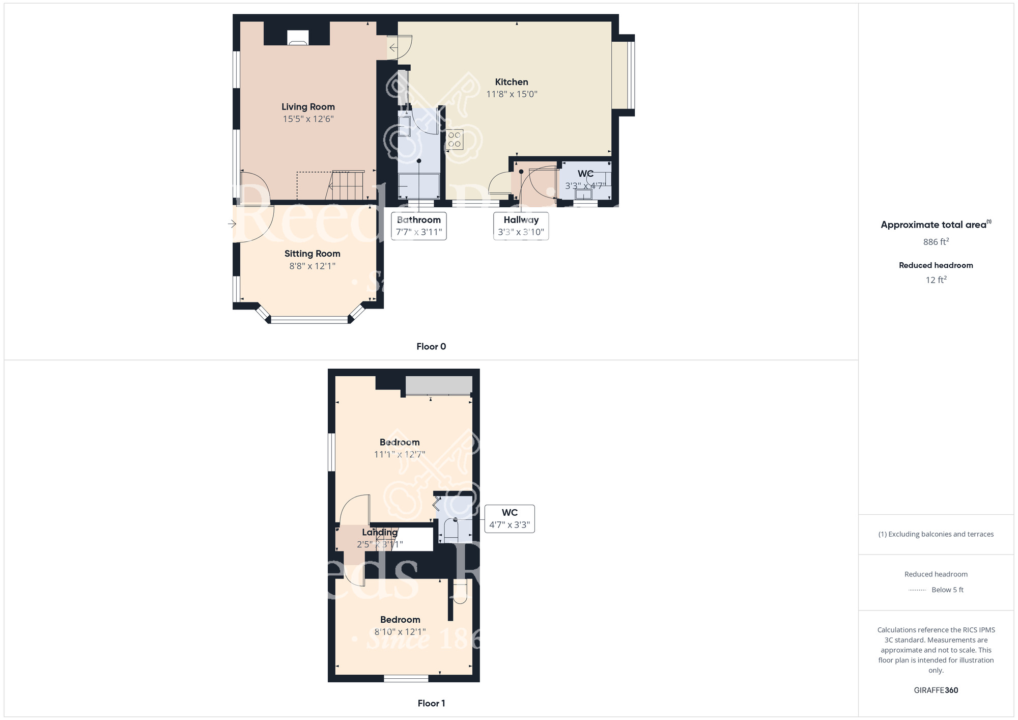 Floorplan of 2 bedroom Semi Detached House for sale, Prior Wath Road, Staintondale, North Yorkshire, YO13
