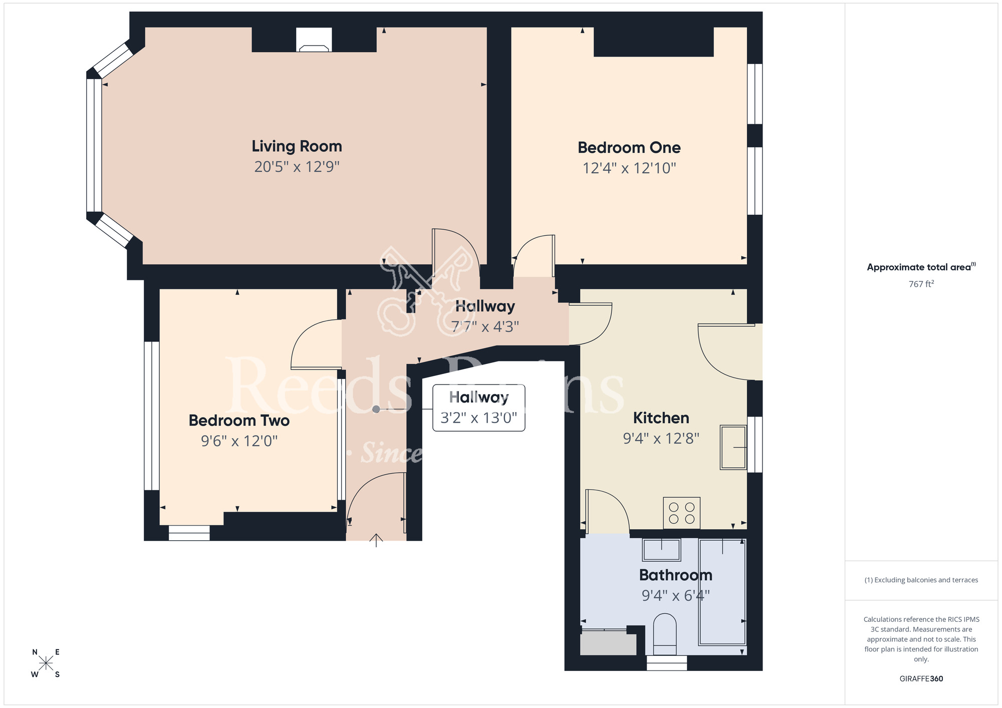 Floorplan of 2 bedroom  Flat for sale, Weaponness Valley Road, Scarborough, North Yorkshire, YO11