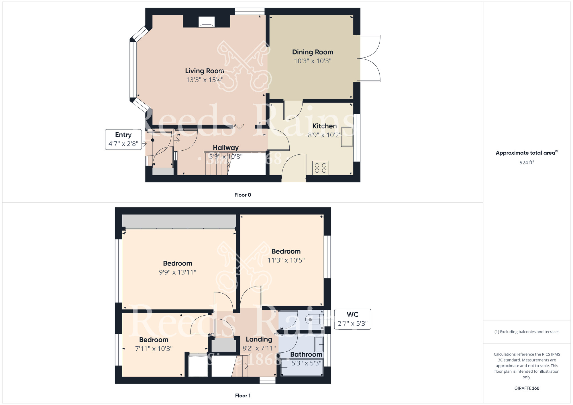 Floorplan of 3 bedroom Detached House for sale, Sea View Close, Scarborough, North Yorkshire, YO11