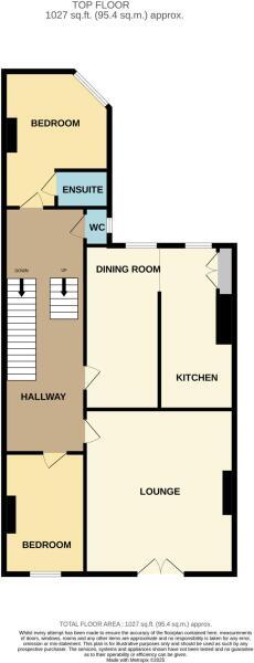 Floorplan of 2 bedroom  Flat for sale, Prince of Wales Terrace, Scarborough, North Yorkshire, YO11