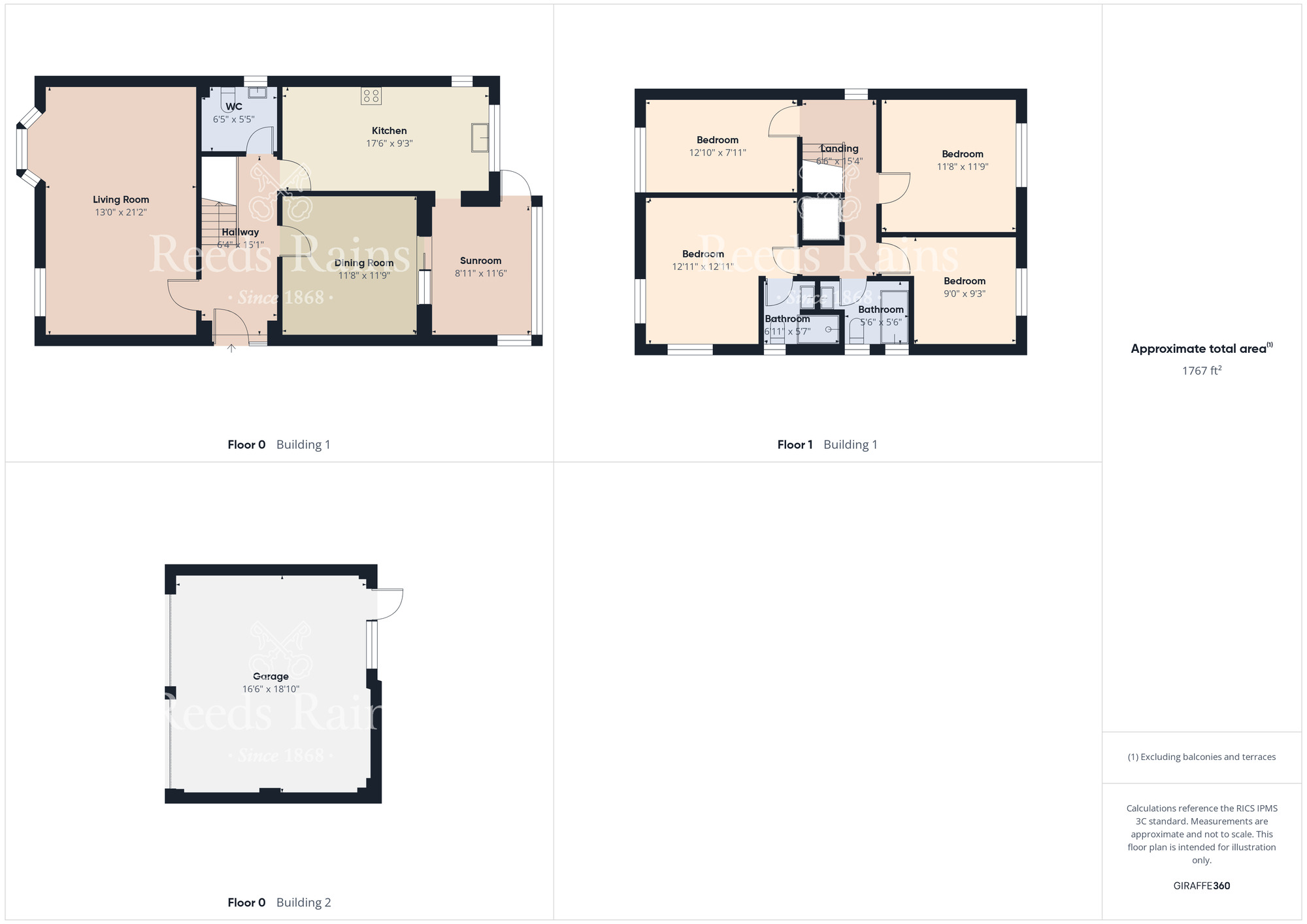 Floorplan of 4 bedroom Detached House for sale, Hovingham Drive, Scarborough, YO12