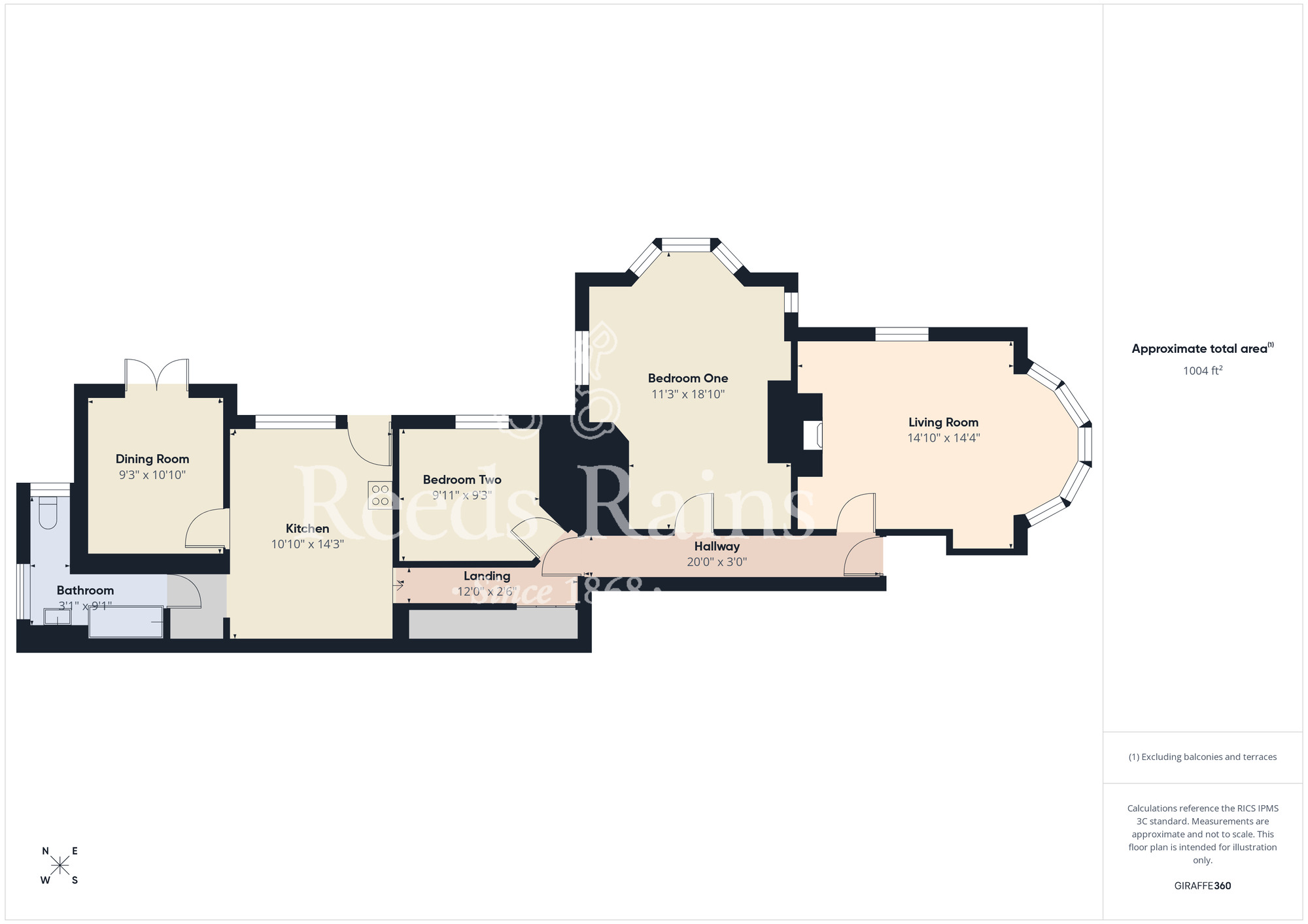 Floorplan of 2 bedroom Flat for sale, Muston Road, Filey, North Yorkshire, YO14