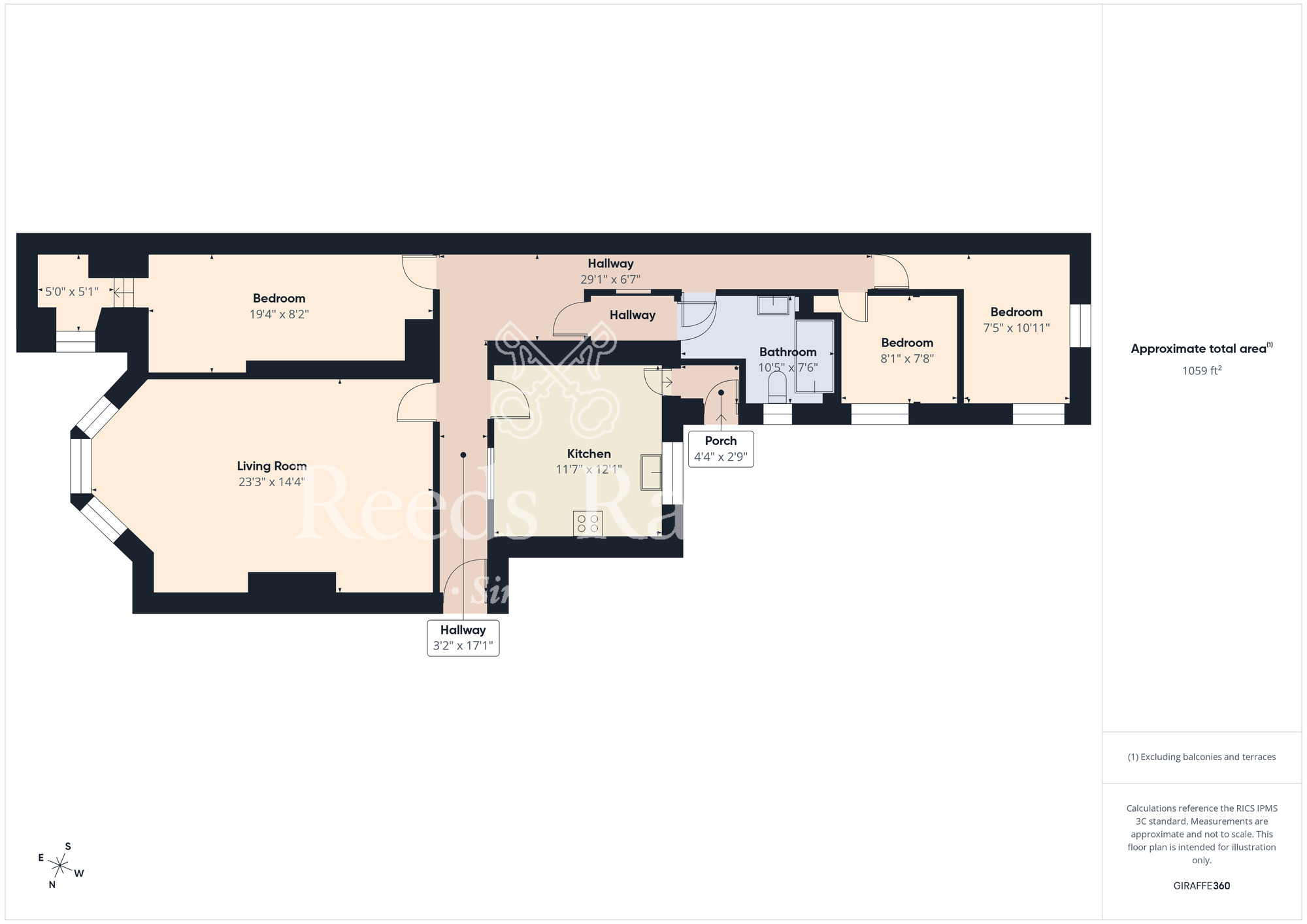 Floorplan of 3 bedroom Flat for sale, Esplanade, Scarborough, North Yorkshire, YO11