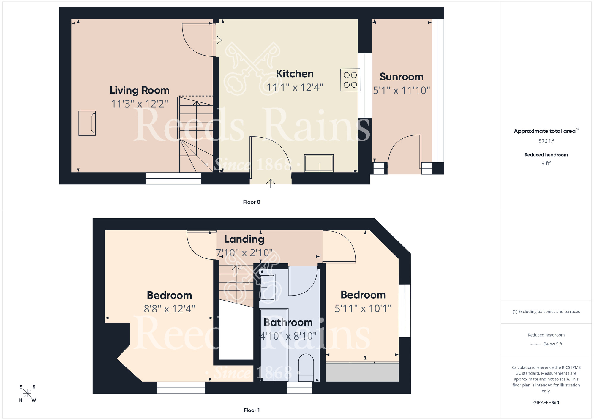 Floorplan of 2 bedroom End Terrace House for sale, Park Avenue, Scarborough, North Yorkshire, YO12