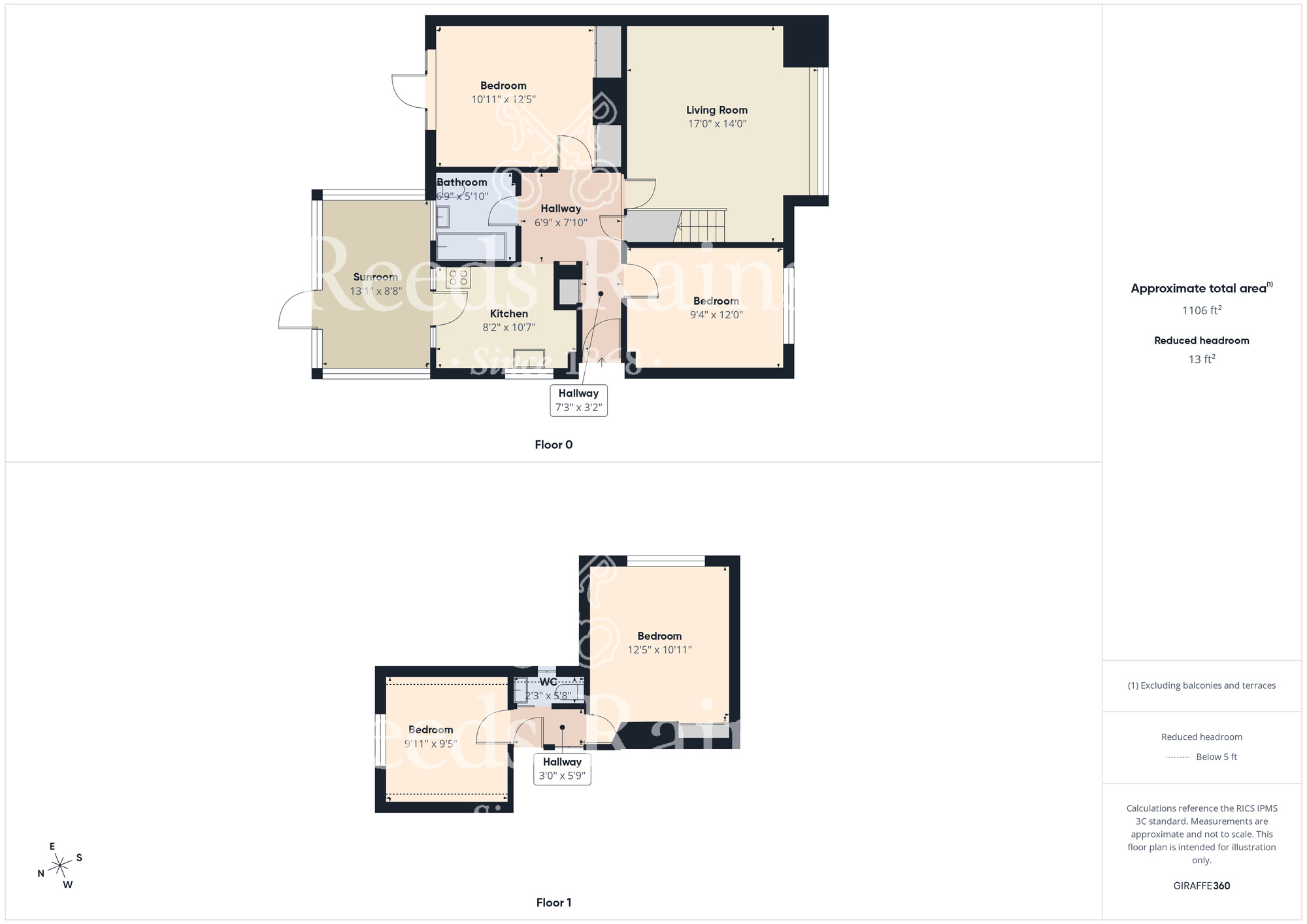Floorplan of 4 bedroom Semi Detached Bungalow for sale, Malvern Crescent, Scarborough, North Yorkshire, YO12