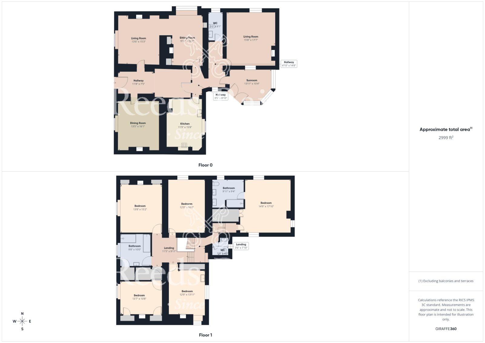 Floorplan of 5 bedroom Detached House for sale, Northgate, Hunmanby, North Yorkshire, YO14