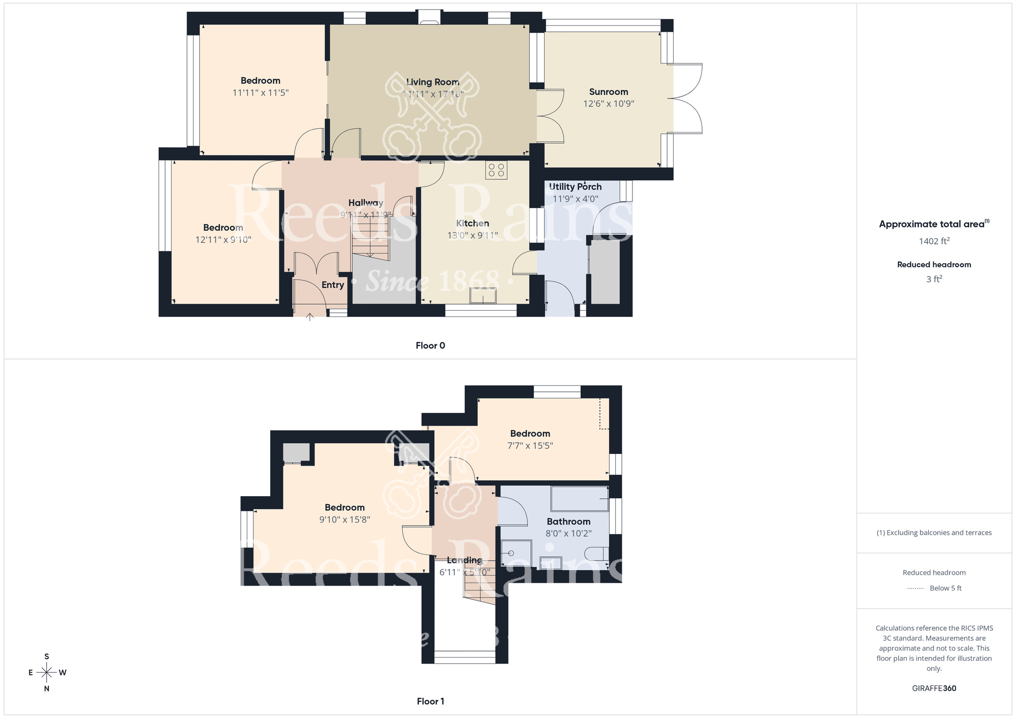 Floorplan of 4 bedroom Detached House for sale, Church Lane, Cayton, North Yorkshire, YO11
