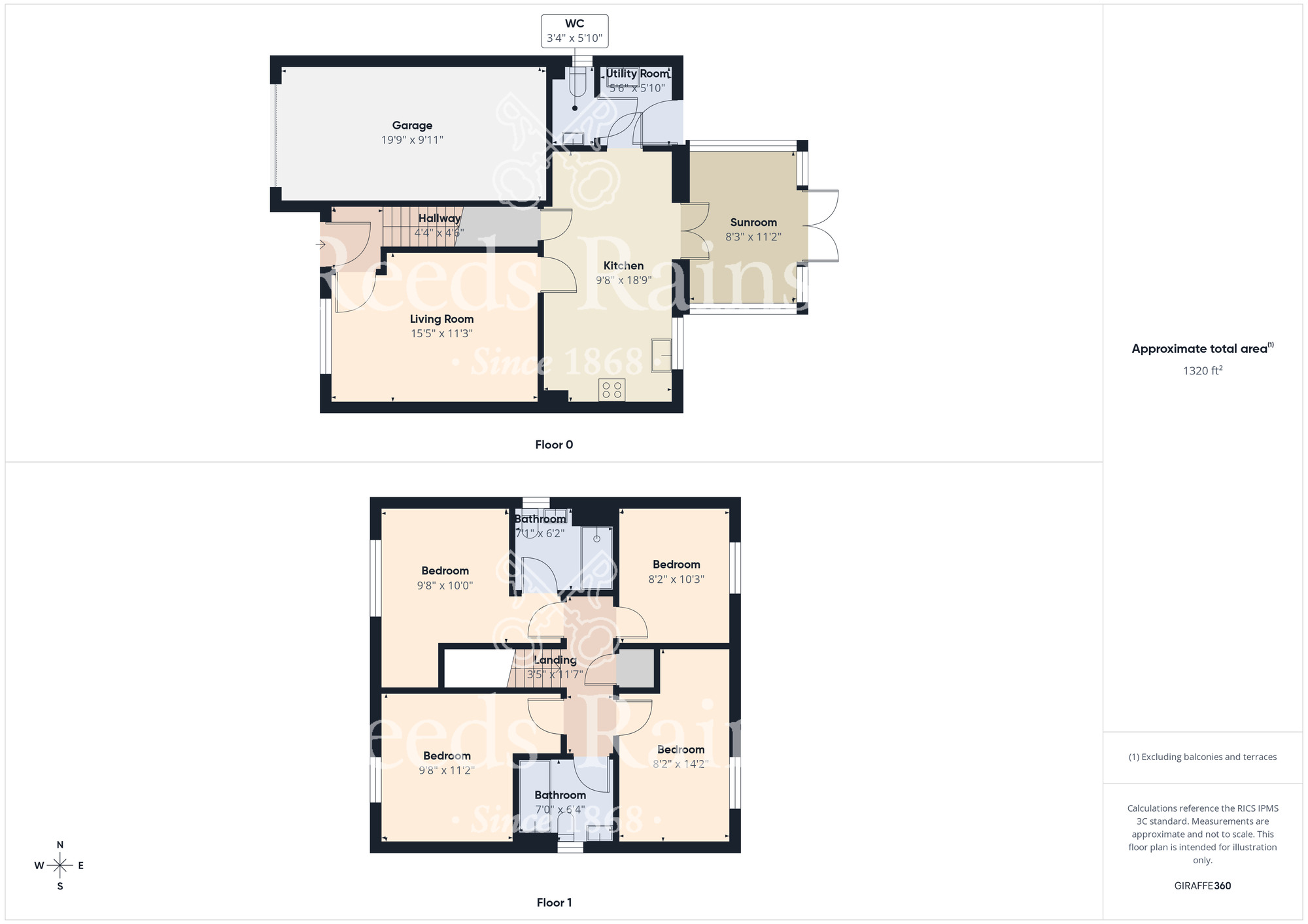 Floorplan of 4 bedroom Detached House for sale, Wagoners Way, East Ayton, North Yorkshire, YO13