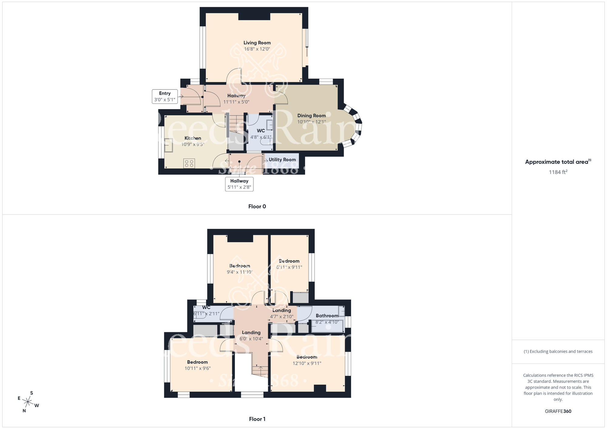 Floorplan of 4 bedroom Semi Detached House for sale, Lowdale Avenue, Scarborough, North Yorkshire, YO12