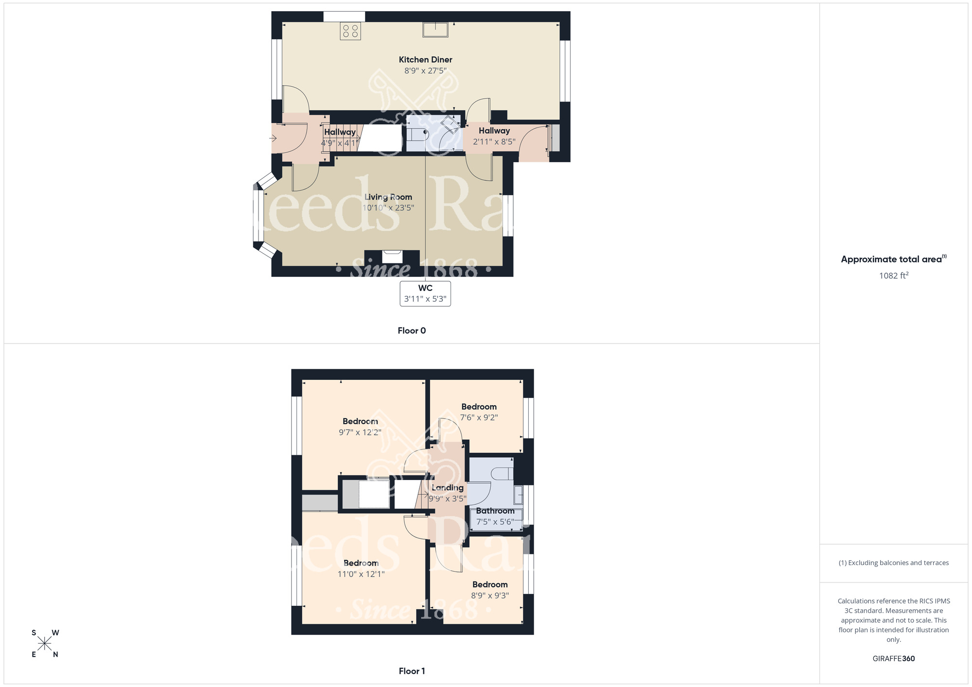 Floorplan of 4 bedroom Detached House for sale, Settrington Road, Scarborough, North Yorkshire, YO12
