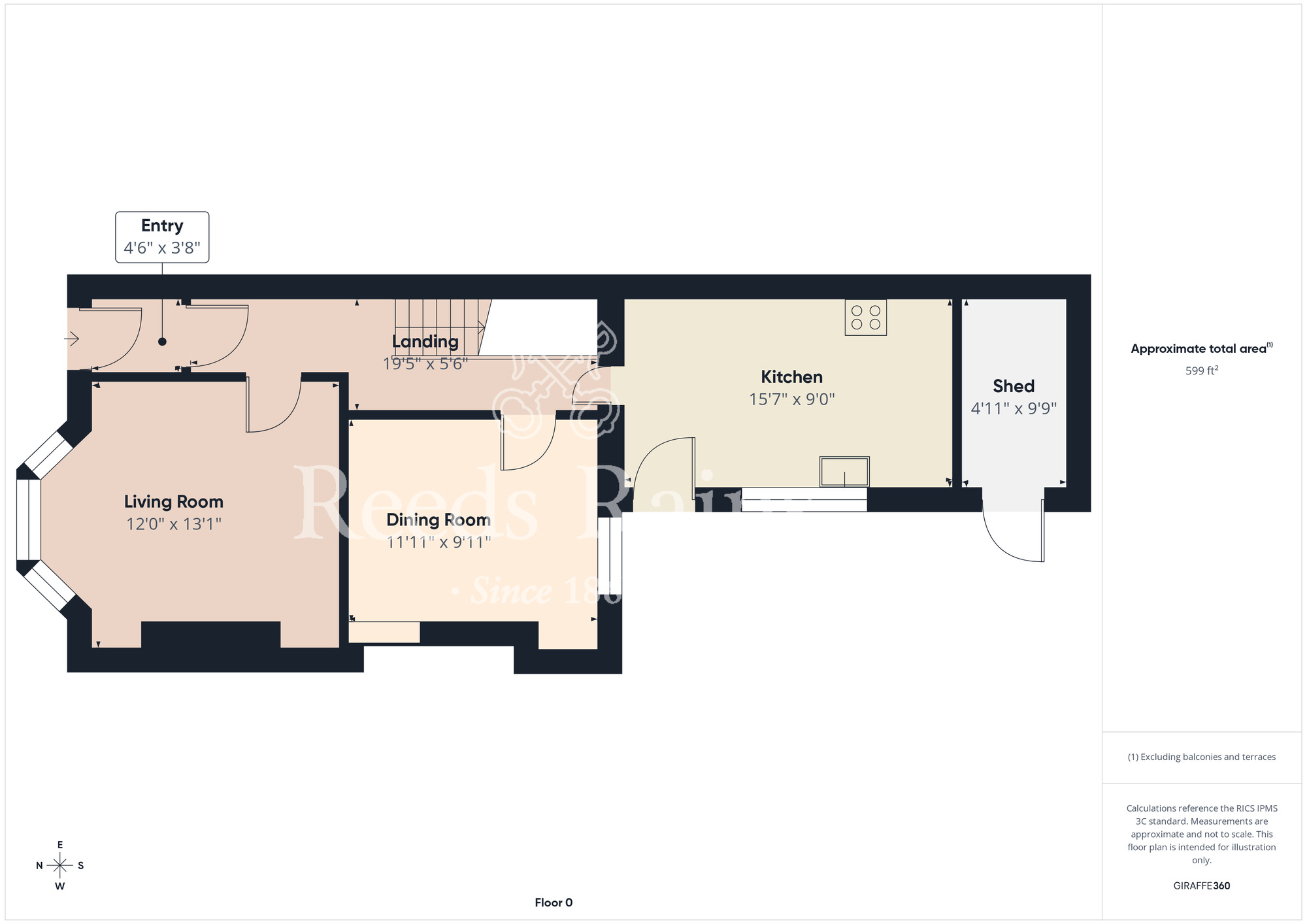 Floorplan of 4 bedroom Mid Terrace House for sale, Prospect Road, Scarborough, North Yorkshire, YO12