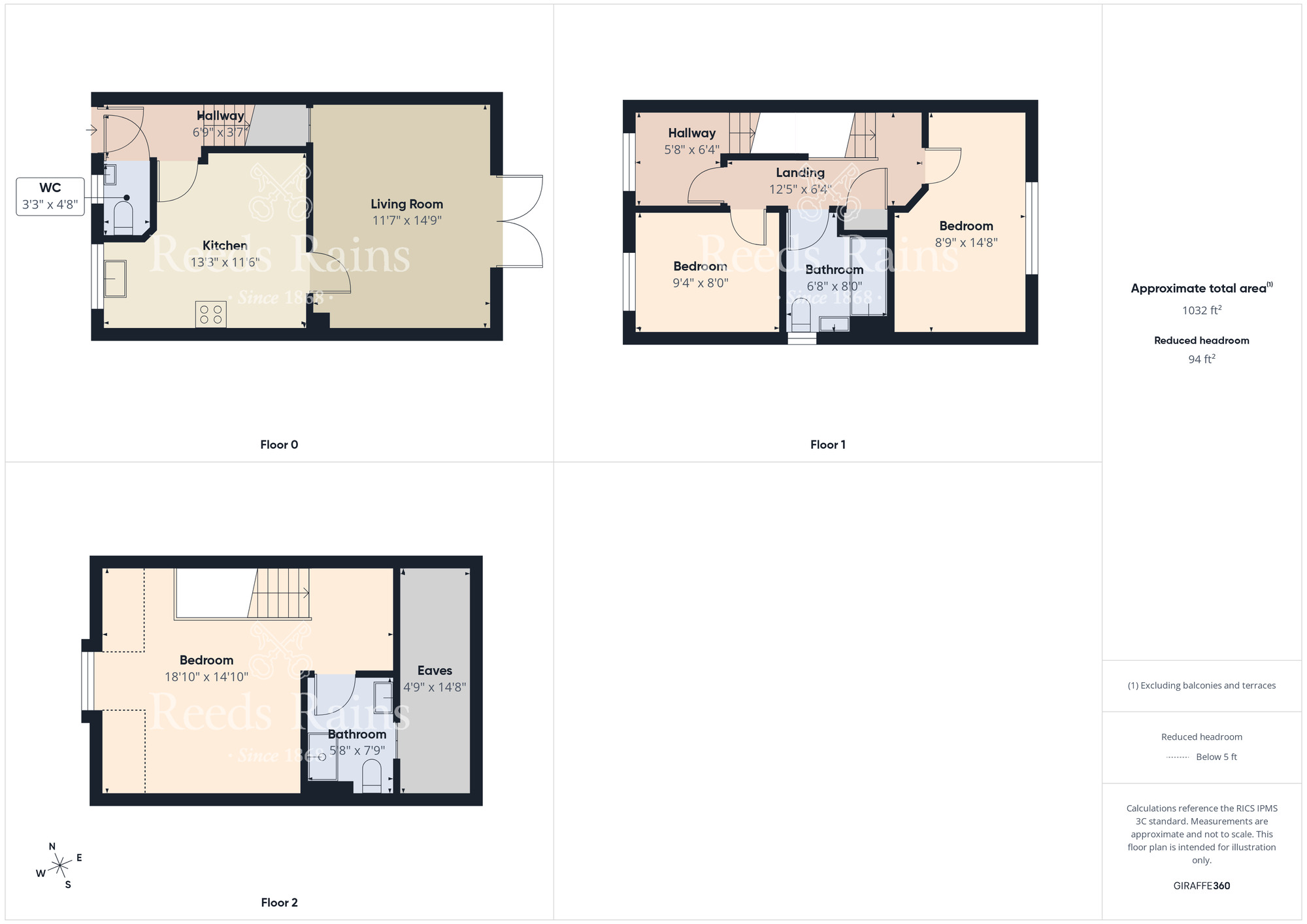 Floorplan of 3 bedroom Semi Detached House for sale, Millfields Drive, North Yorkshire, YO13