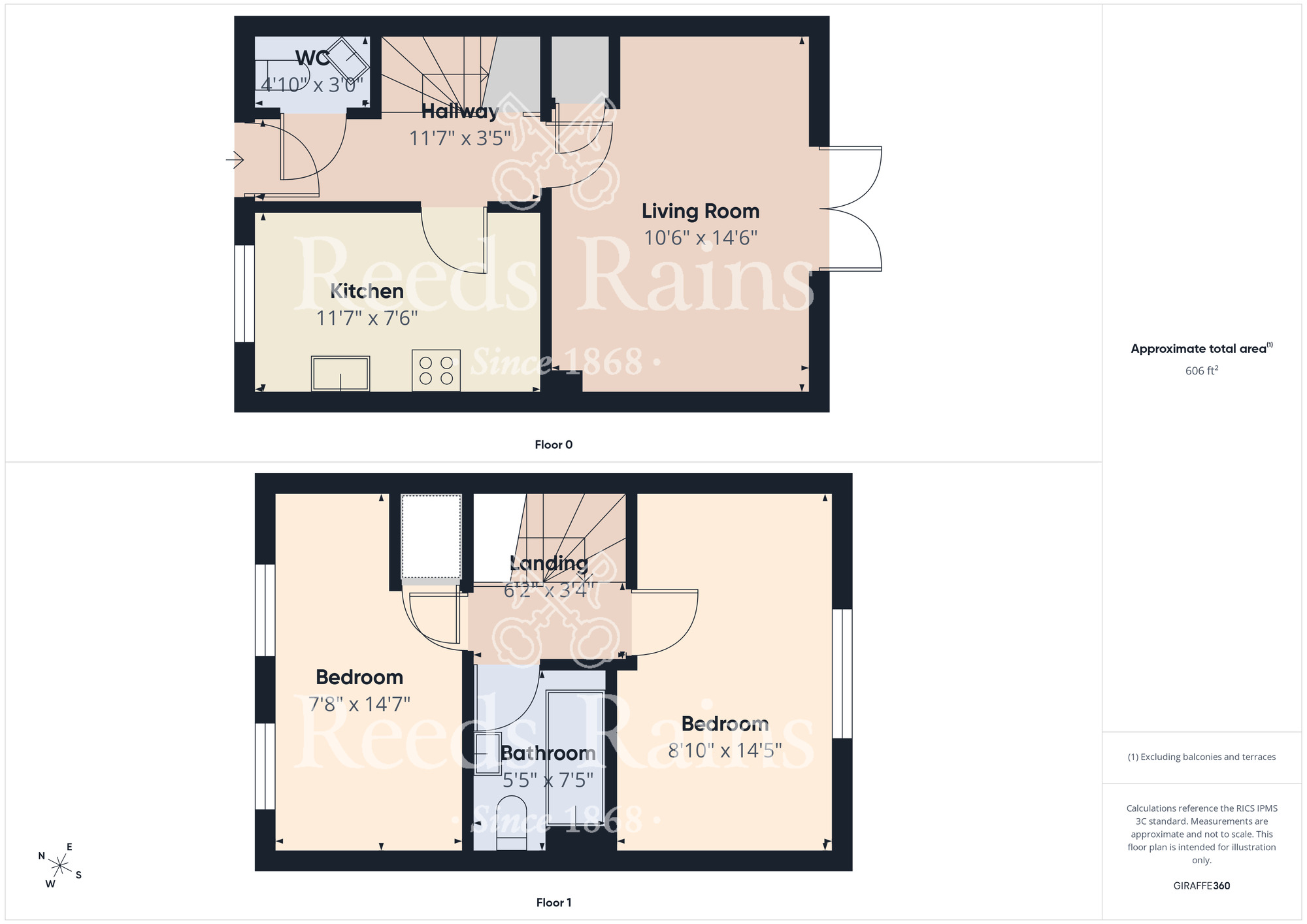 Floorplan of 2 bedroom End Terrace House for sale, The Boulevard, Eastfield, North Yorkshire, YO11