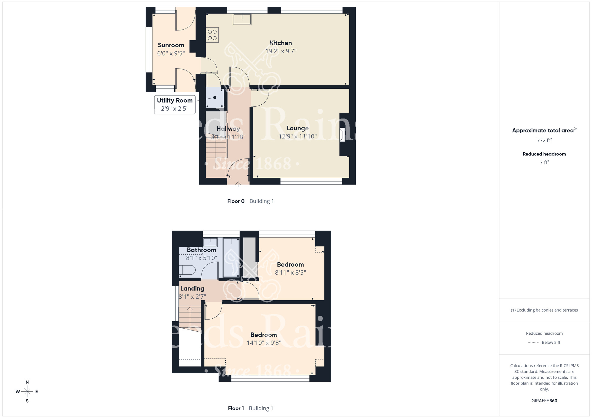 Floorplan of 2 bedroom Semi Detached House for sale, Rigg View, Stainsacre, North Yorkshire, YO22