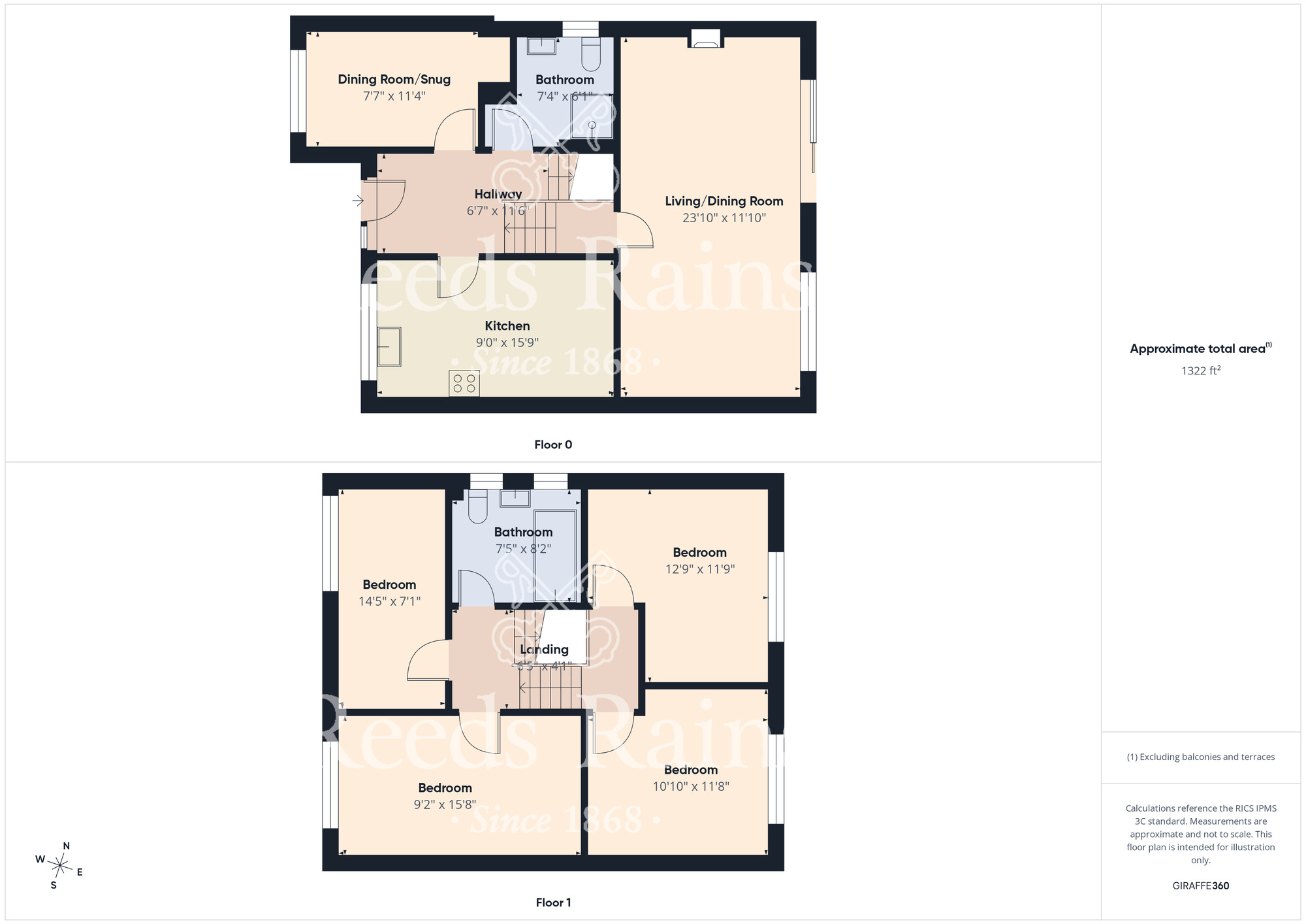 Floorplan of 4 bedroom Semi Detached House for sale, Park Avenue, Scarborough, North Yorkshire, YO12
