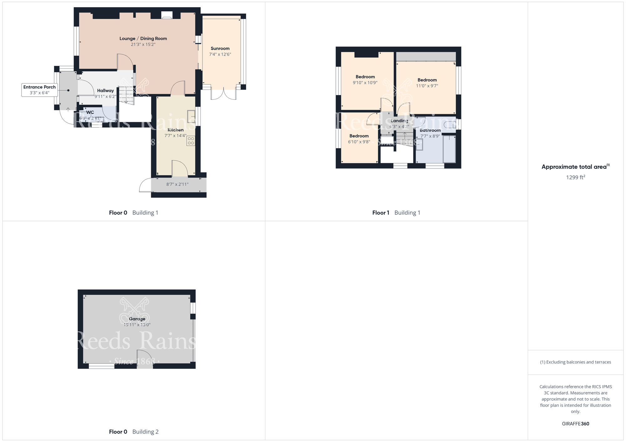 Floorplan of 3 bedroom Semi Detached House for sale, The Green, Scarborough, North Yorkshire, YO12