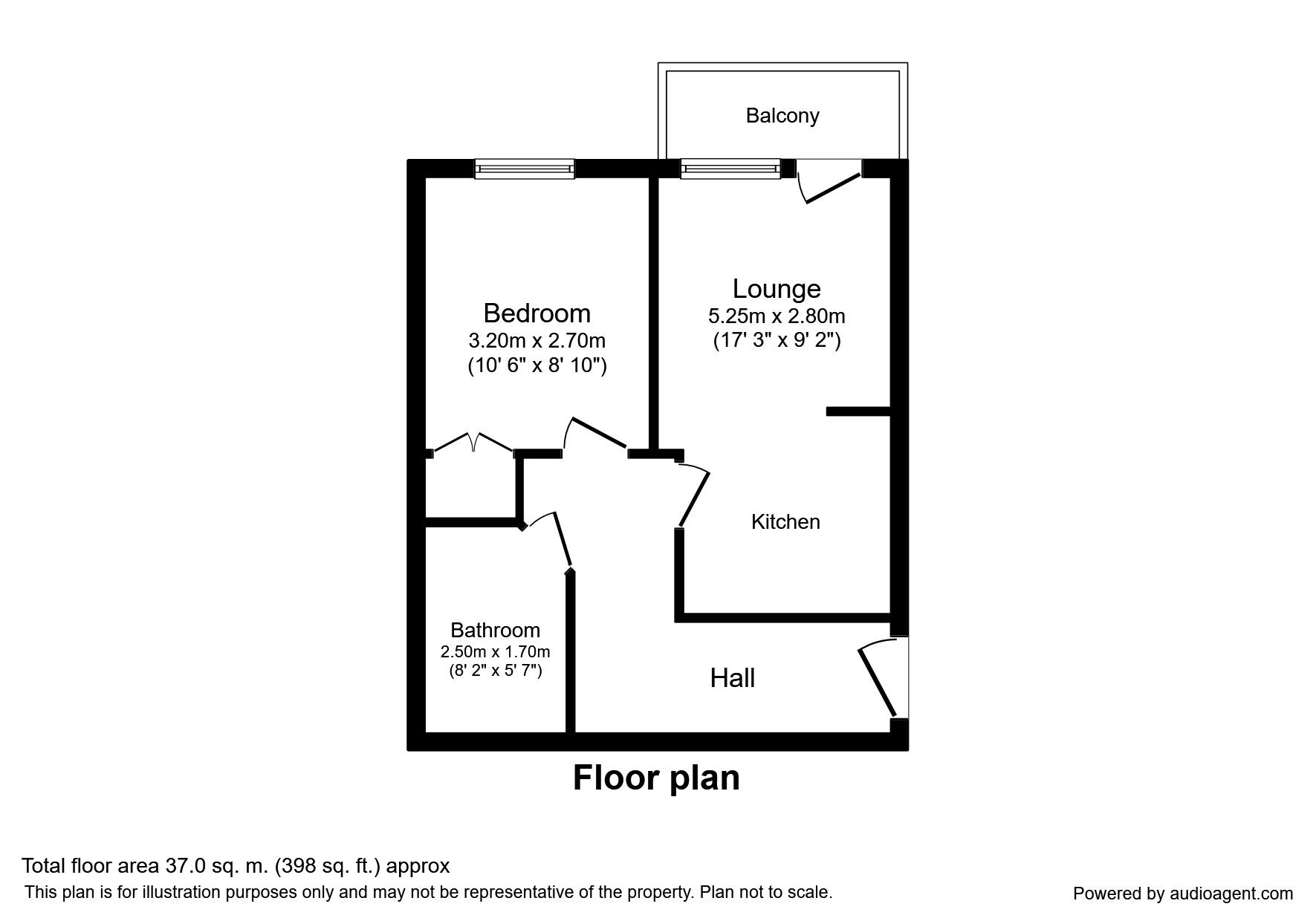 Floorplan of 1 bedroom  Flat to rent, Napier Street, Sheffield, South Yorkshire, S11