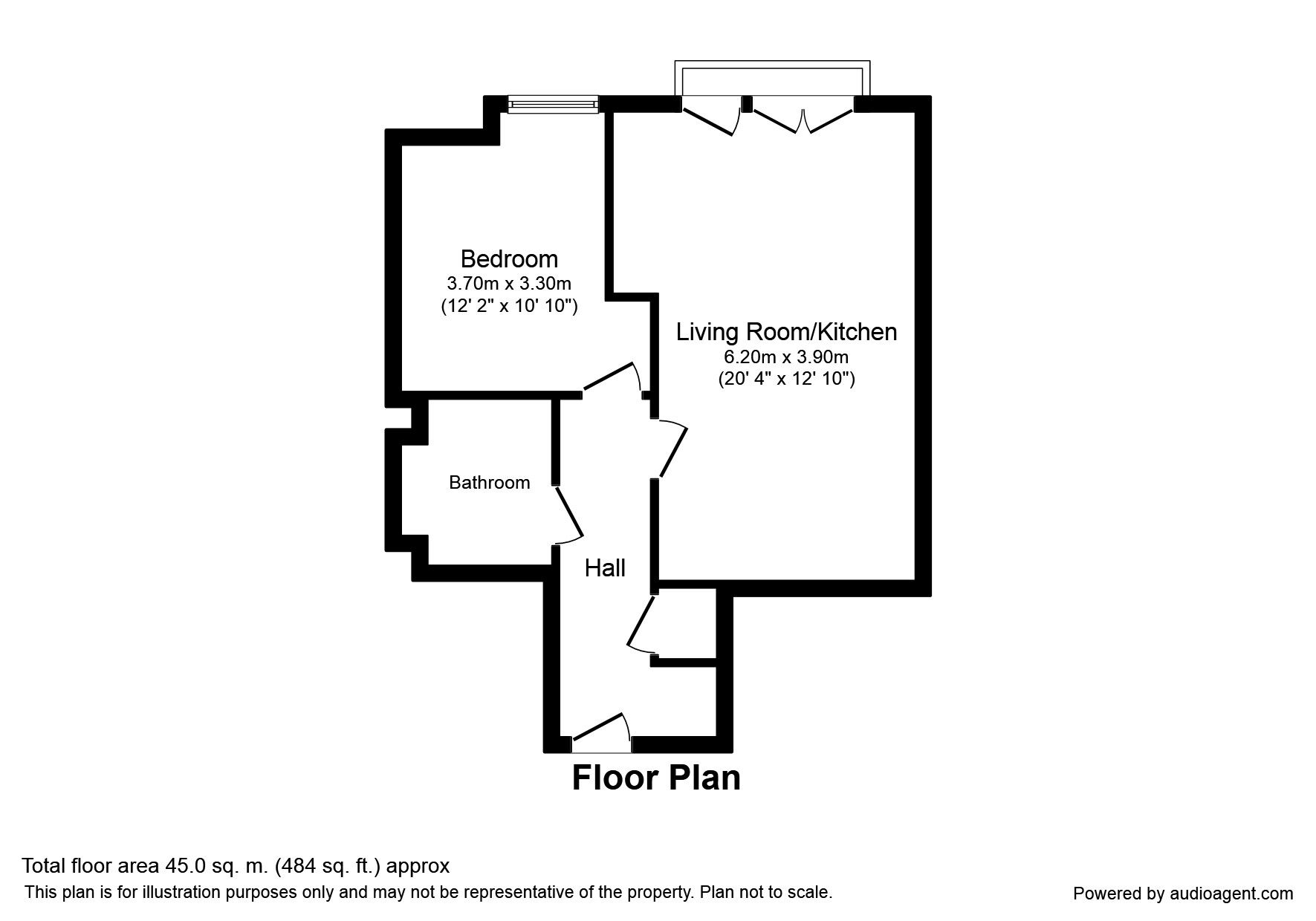 Floorplan of 1 bedroom Flat to rent, Furnival Street, Sheffield, S1
