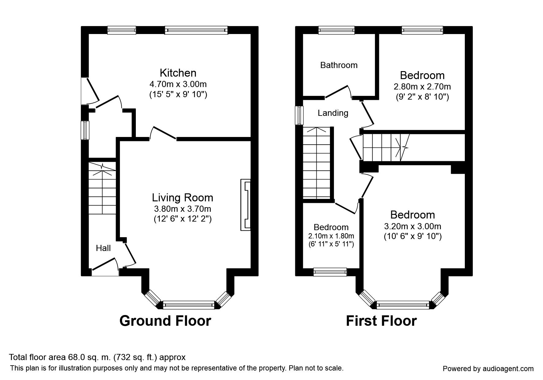 Floorplan of 3 bedroom Semi Detached House to rent, Manor Laith Road, Sheffield, S2