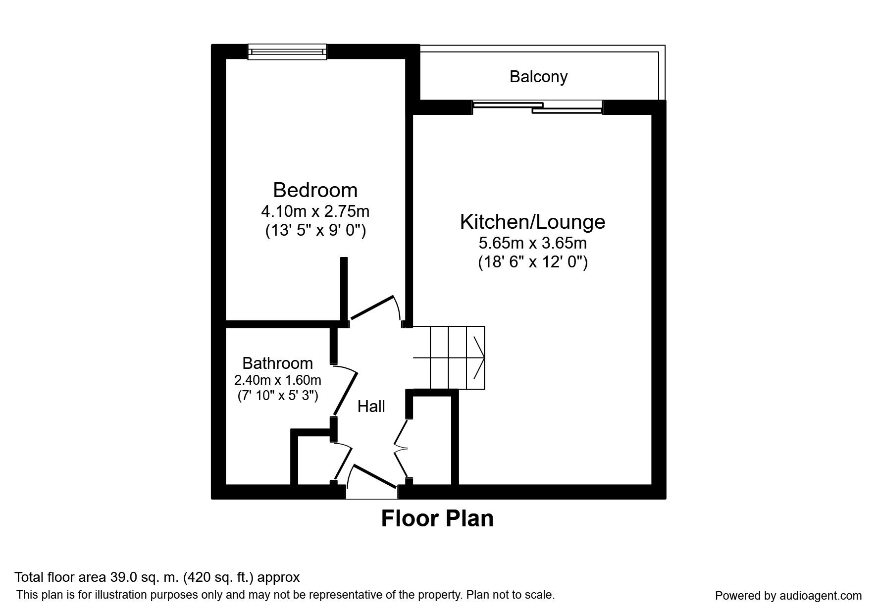 Floorplan of 1 bedroom  Flat to rent, Solly Street, Sheffield, S1
