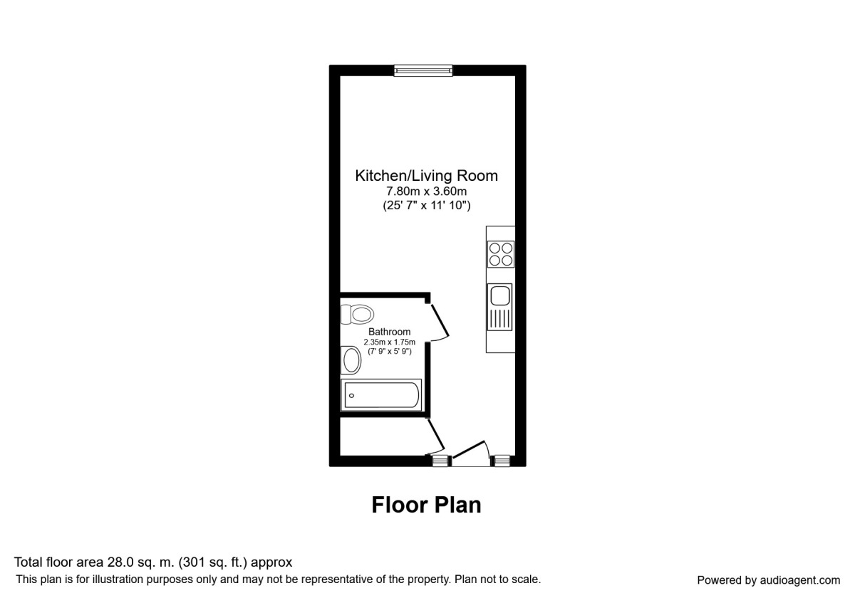 Floorplan of  Flat to rent, Queen Street, Sheffield, S1