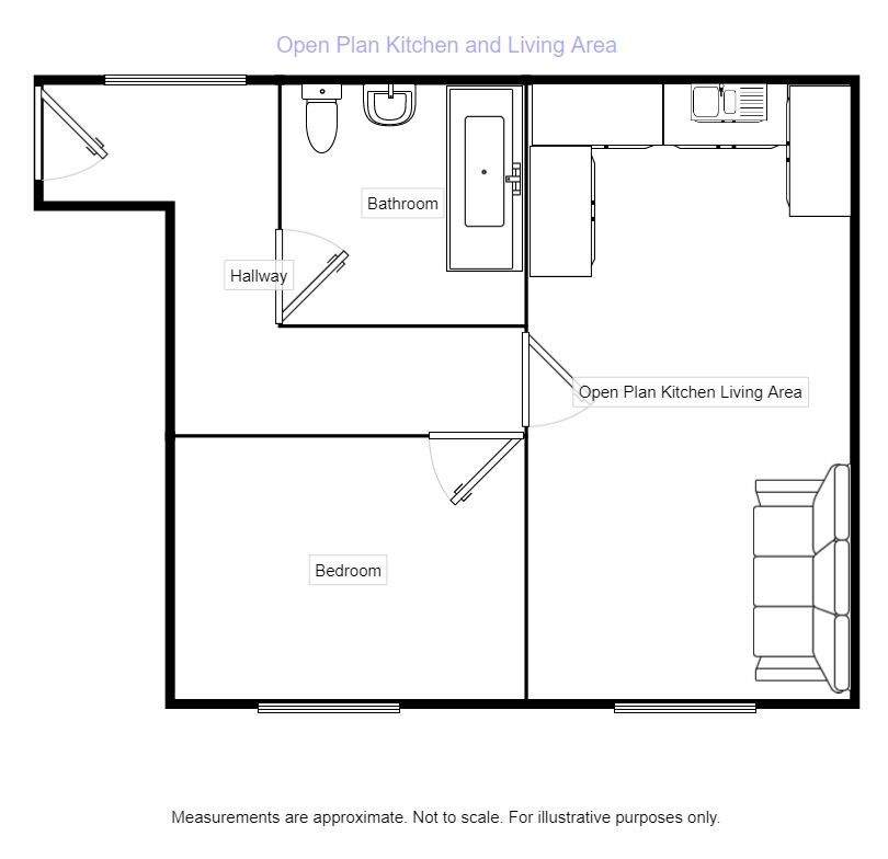 Floorplan of 1 bedroom Flat to rent, Cross Bedford Street, Sheffield, S6