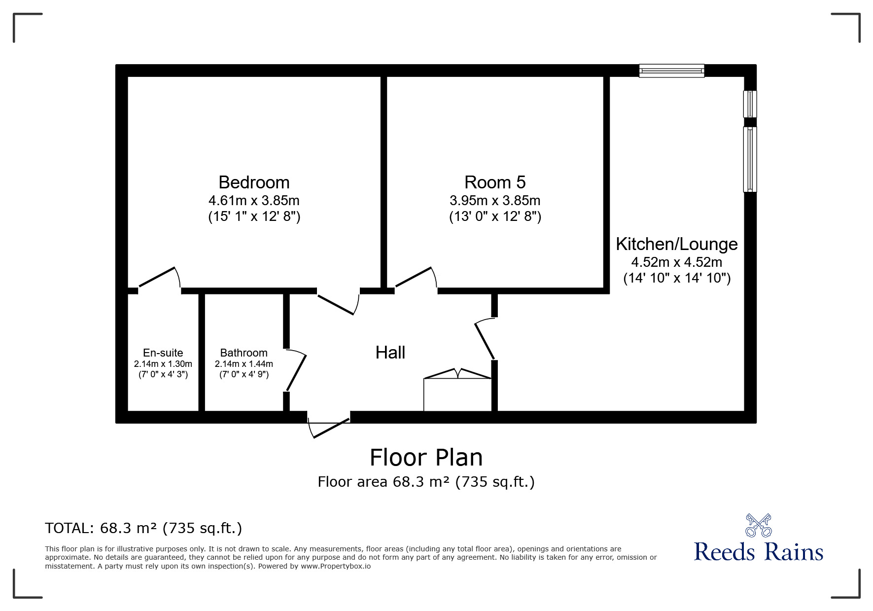 Floorplan of 2 bedroom  Flat to rent, West Bar, Sheffield, S3