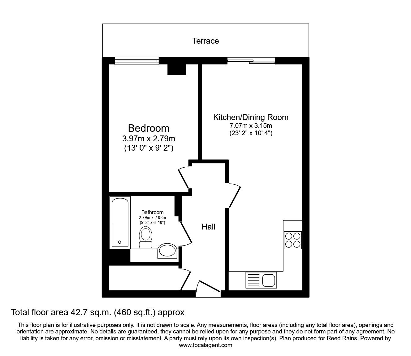 bedroom Flat for sale, Metis, Scotland Street, S3 £90,000