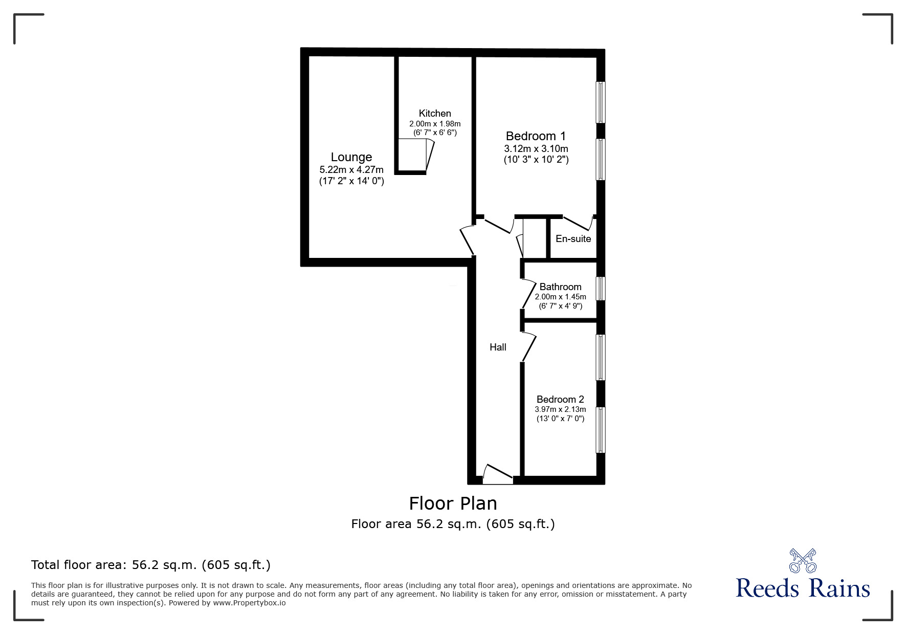 Floorplan of 2 bedroom  Flat to rent, Cornish Street, Sheffield, South Yorkshire, S6