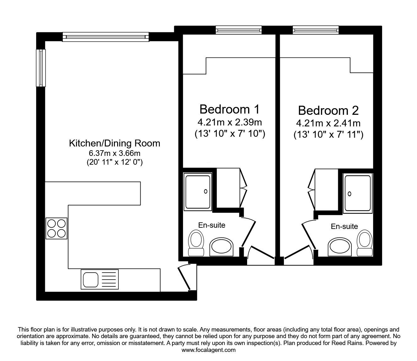 Floorplan of 5 bedroom  Flat for sale, Edward Street, Sheffield, South Yorkshire, S3