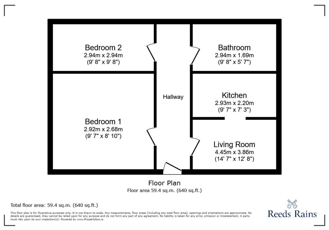Floorplan of 2 bedroom  Flat to rent, Sharrow View, Sheffield, South Yorkshire, S7