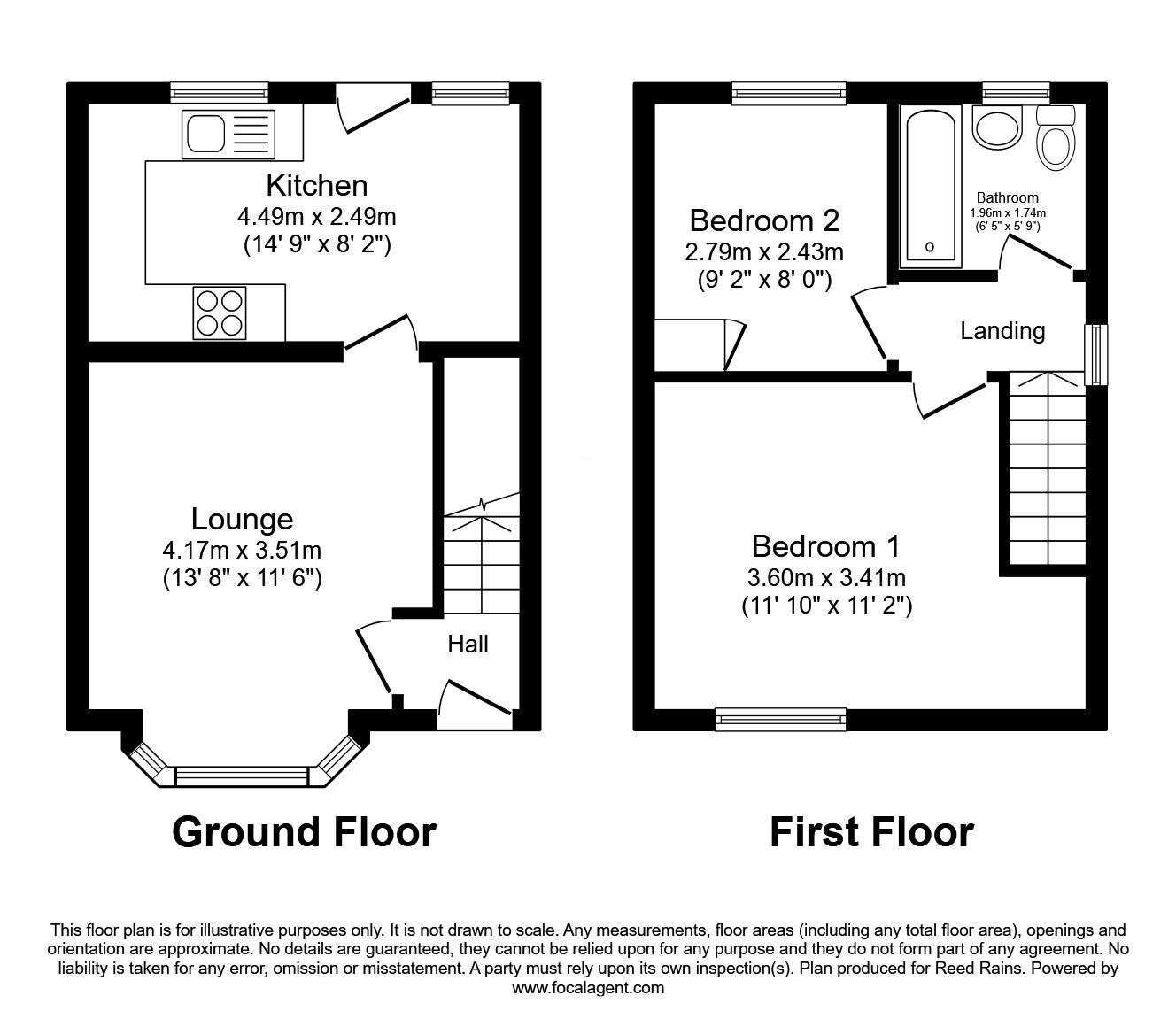 Floorplan of 2 bedroom Semi Detached House for sale, Barnardiston Road, Sheffield, South Yorkshire, S9
