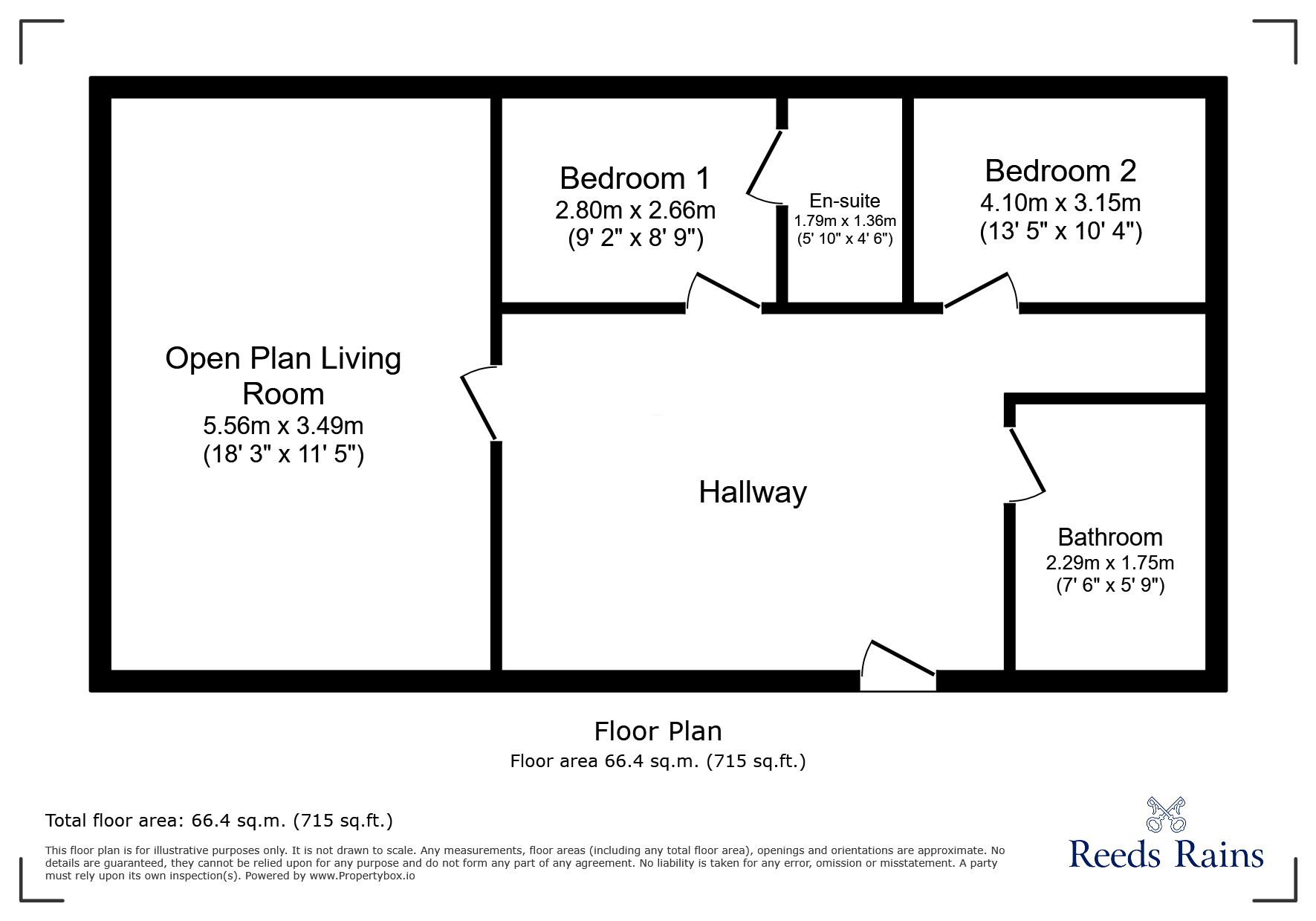 Floorplan of 2 bedroom  Flat to rent, Dun Street, Sheffield, South Yorkshire, S3