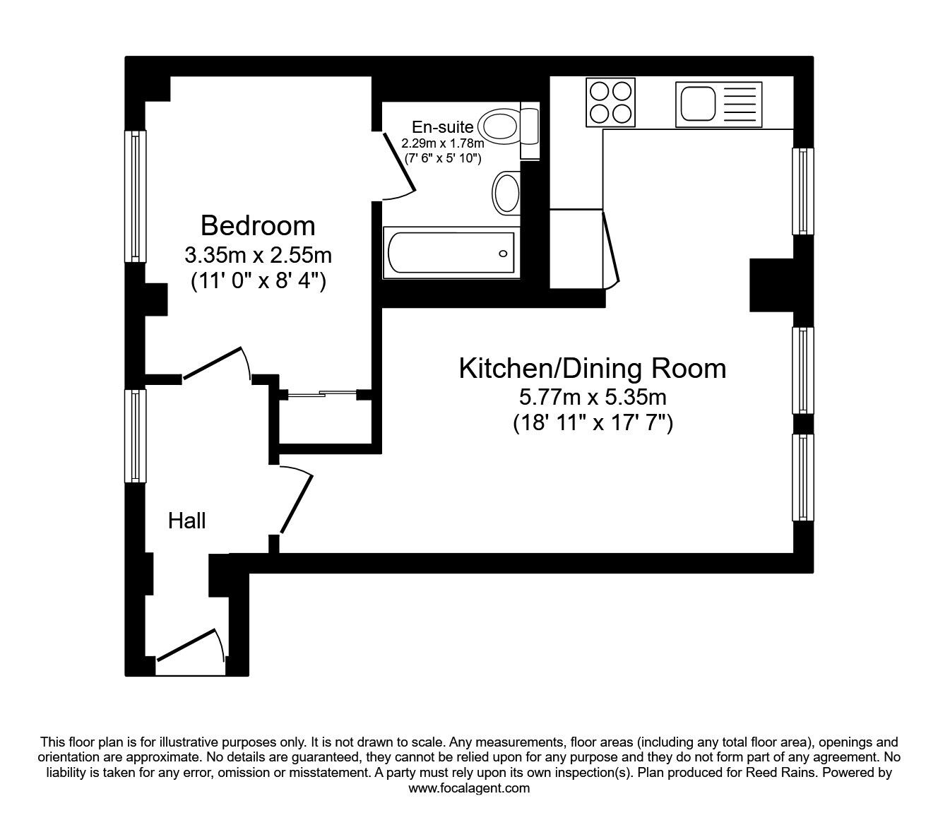 Floorplan of 1 bedroom  Flat for sale, Arundel Street, Sheffield, S1