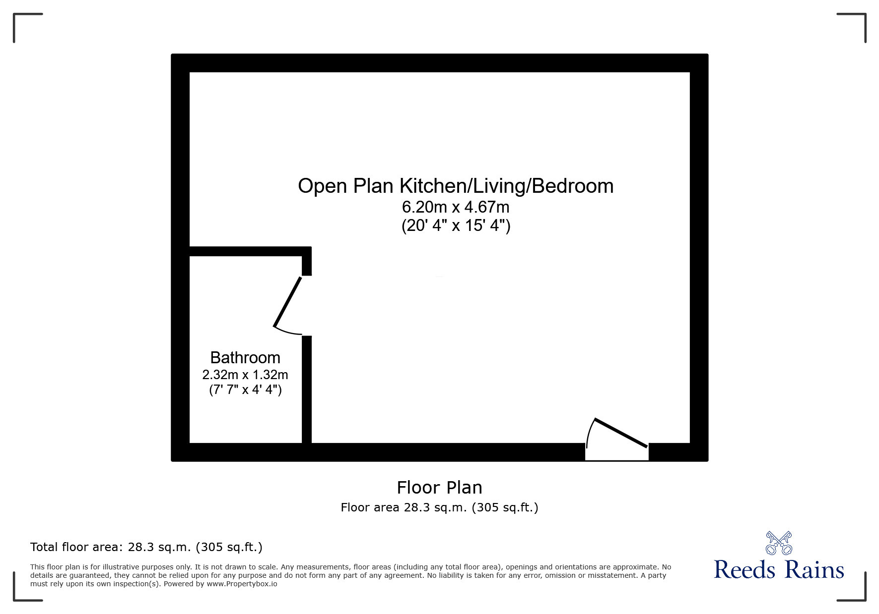 Floorplan of  Flat to rent, Commercial Street, Sheffield, South Yorkshire, S1