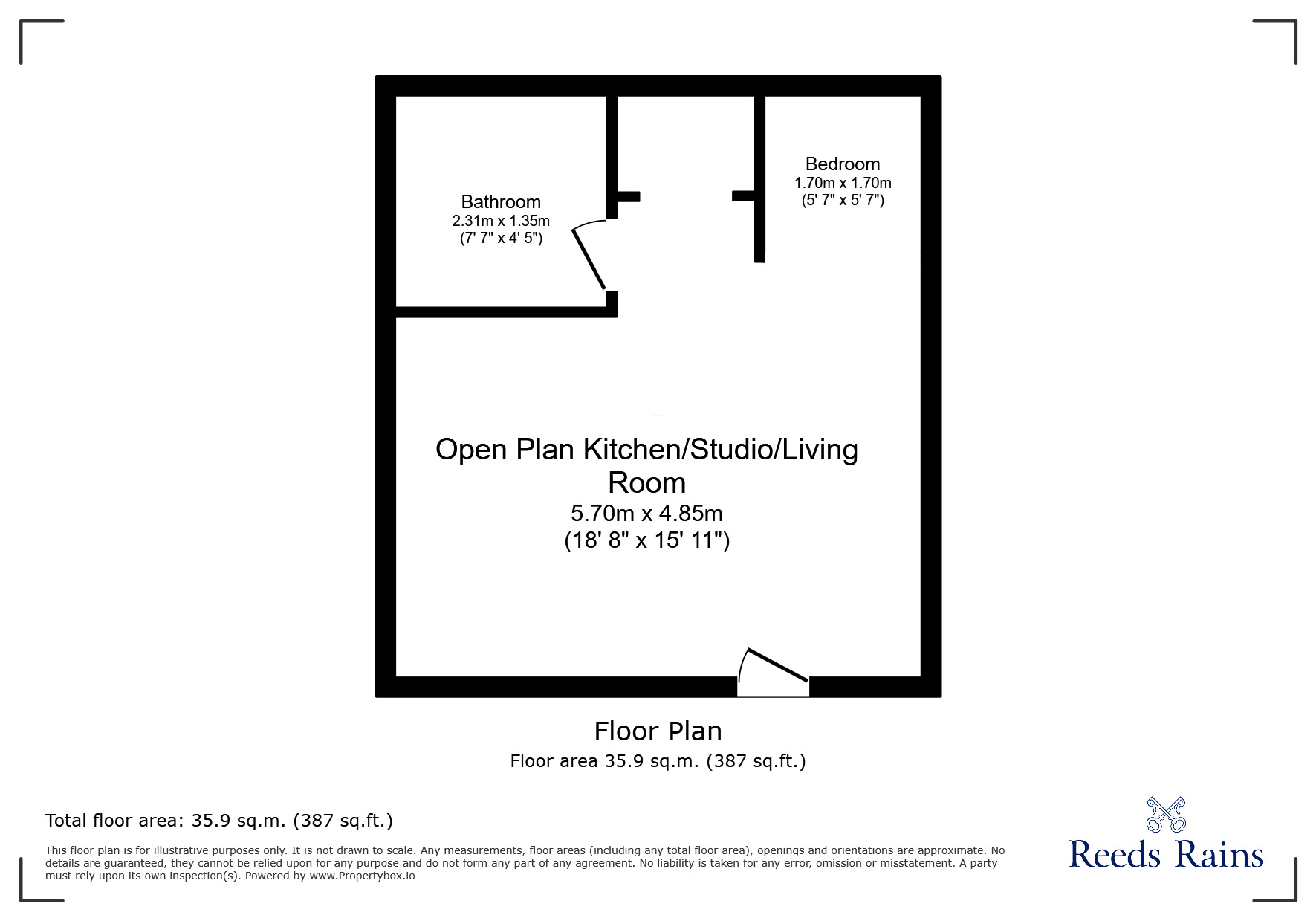 Floorplan of Flat to rent, Commercial Street, Sheffield, S1