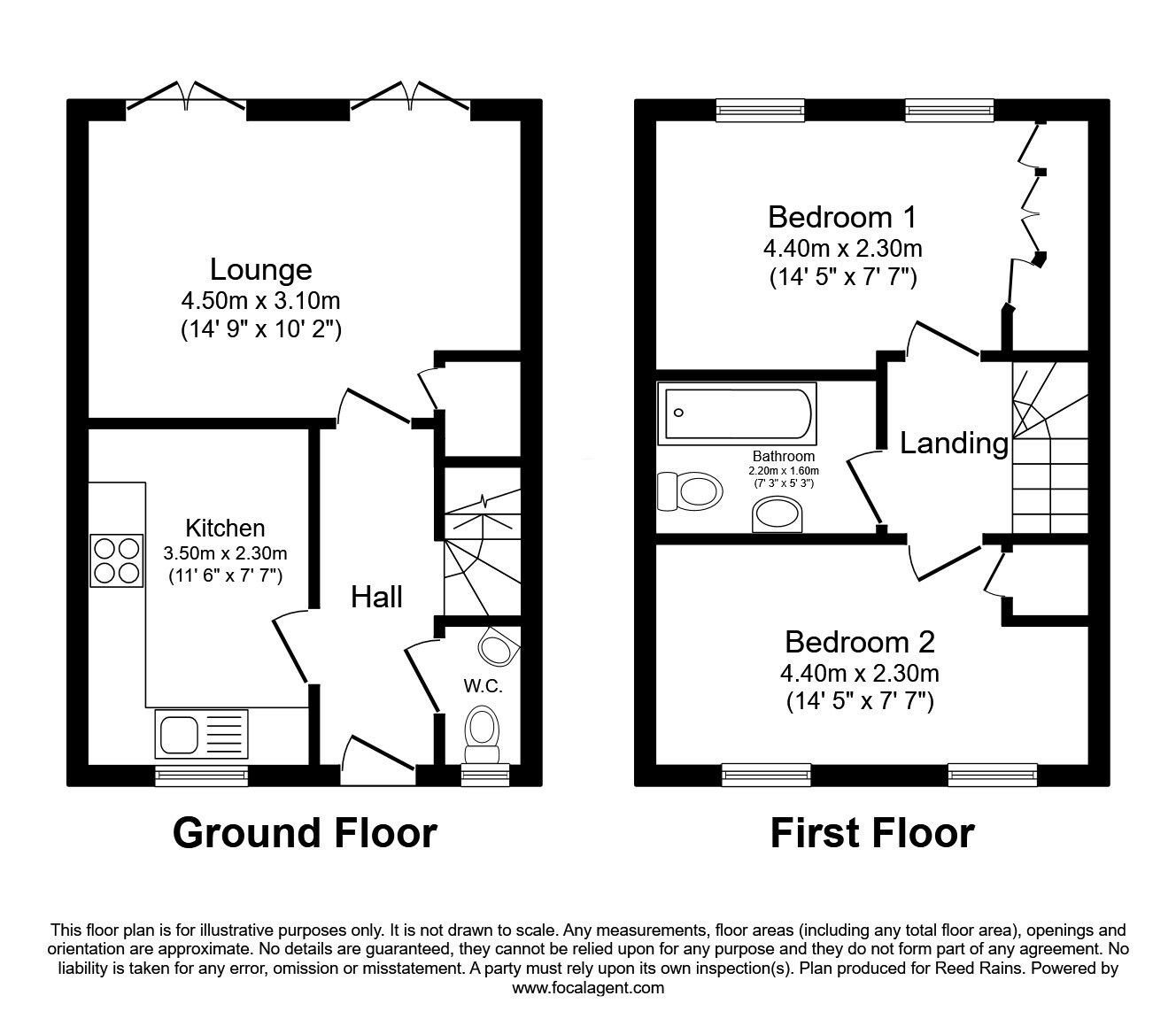 Floorplan of 2 bedroom Mid Terrace House for sale, Eleanor Street, Sheffield, S9