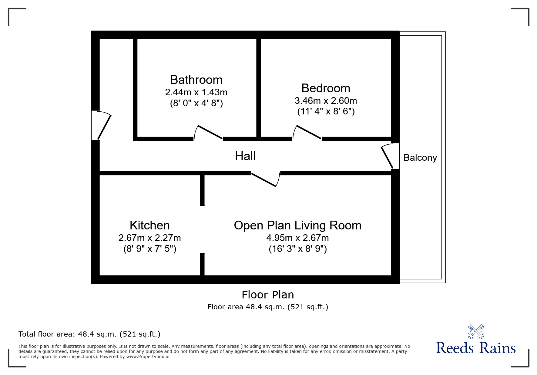 Floorplan of 1 bedroom Flat for sale, Sylvester Street, Sheffield, S1