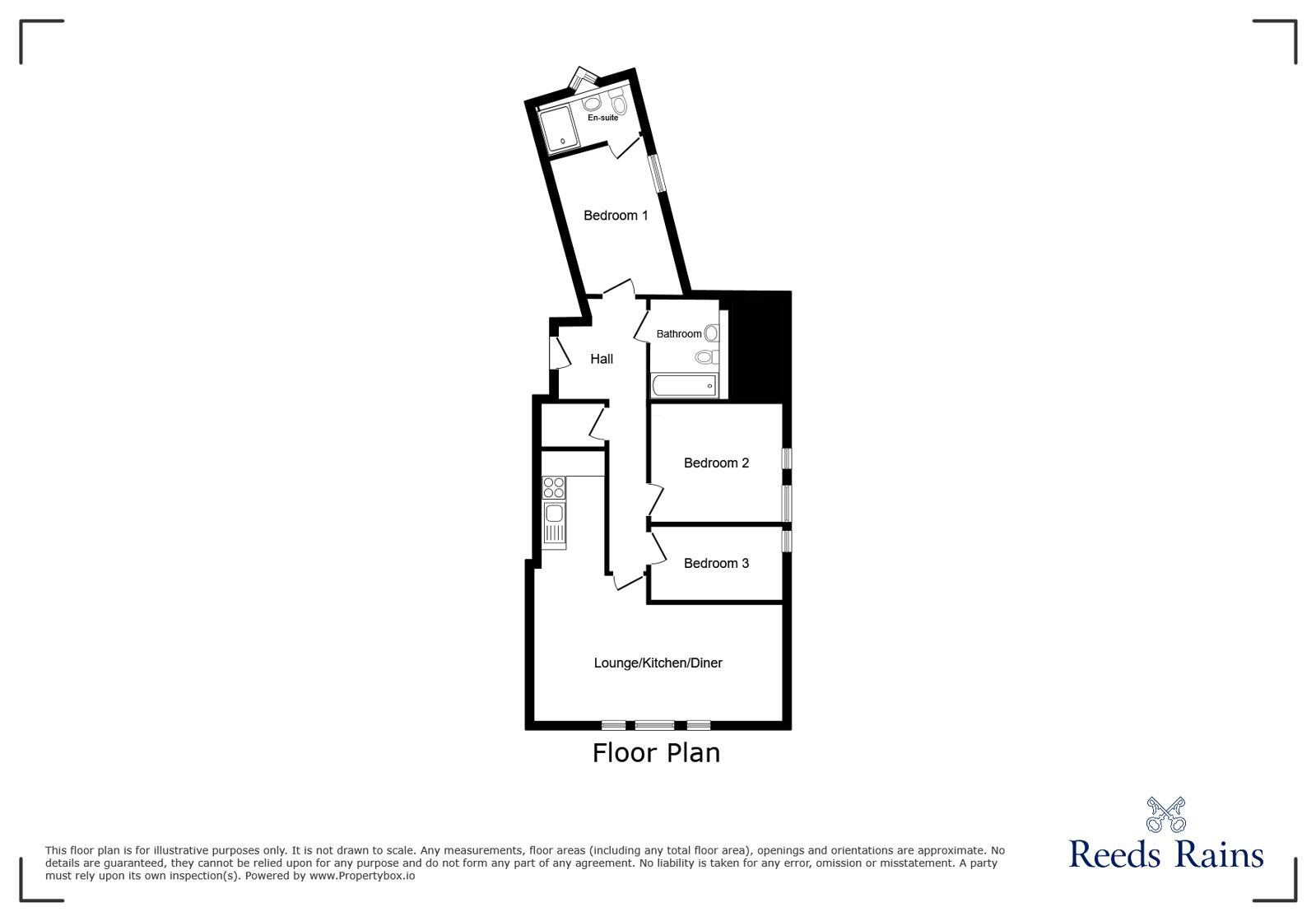 Floorplan of 3 bedroom Flat for sale, Commercial Street, Sheffield, S1