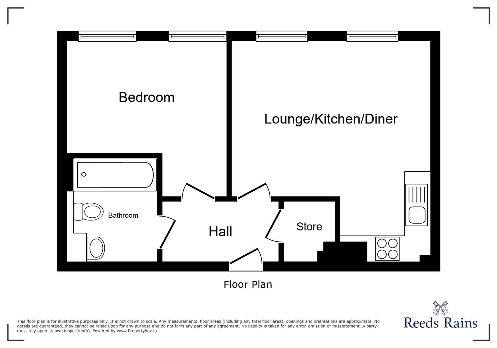 Floorplan of 1 bedroom Flat for sale, Commercial Street, Sheffield, S1