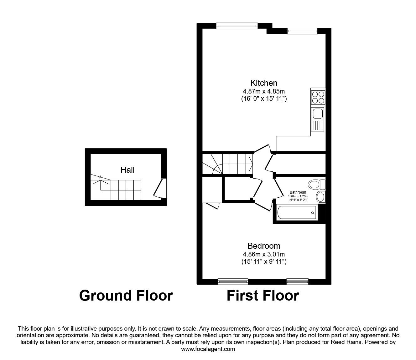 Floorplan of 1 bedroom Flat for sale, Club Garden Road, Sheffield, S11