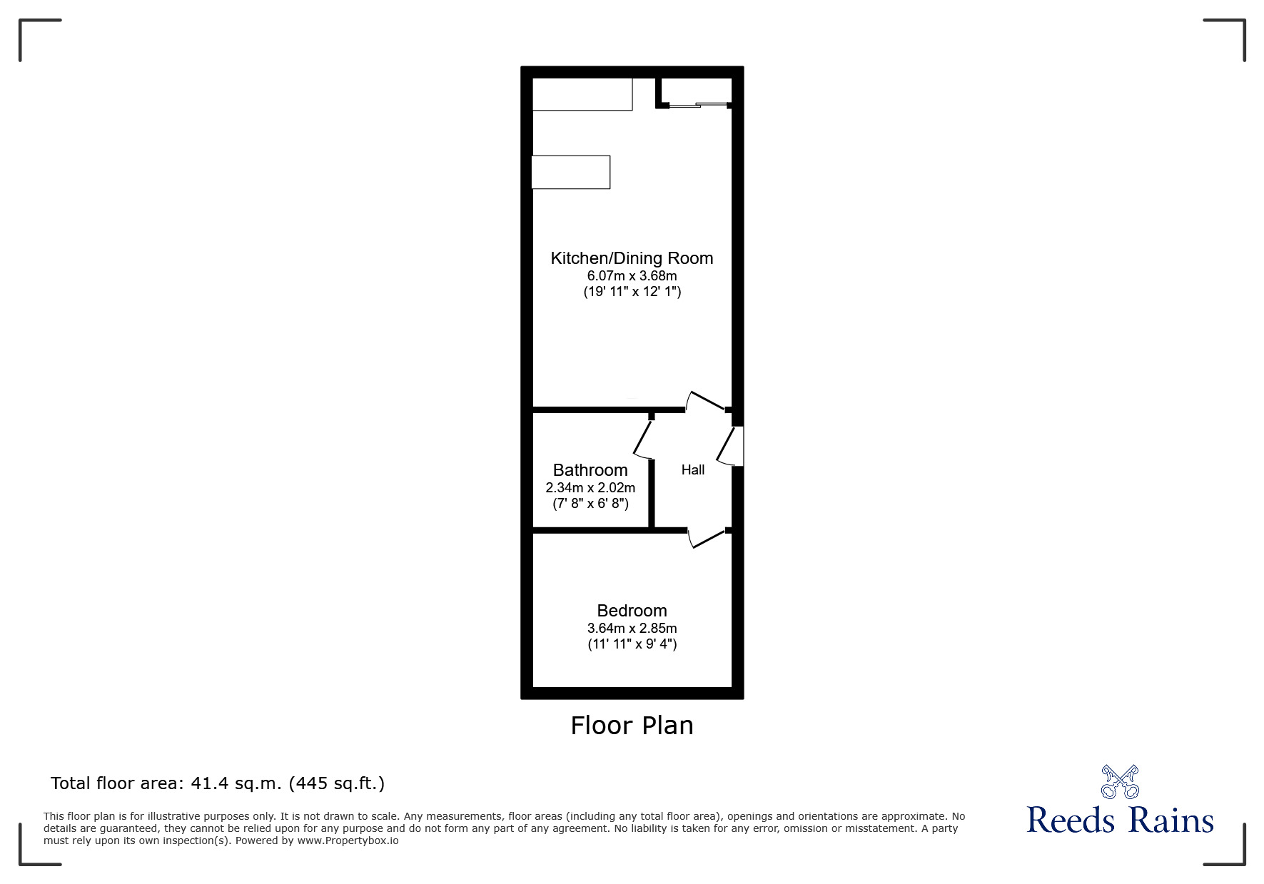 Floorplan of 1 bedroom Flat to rent, Cornish Street, Sheffield, S6