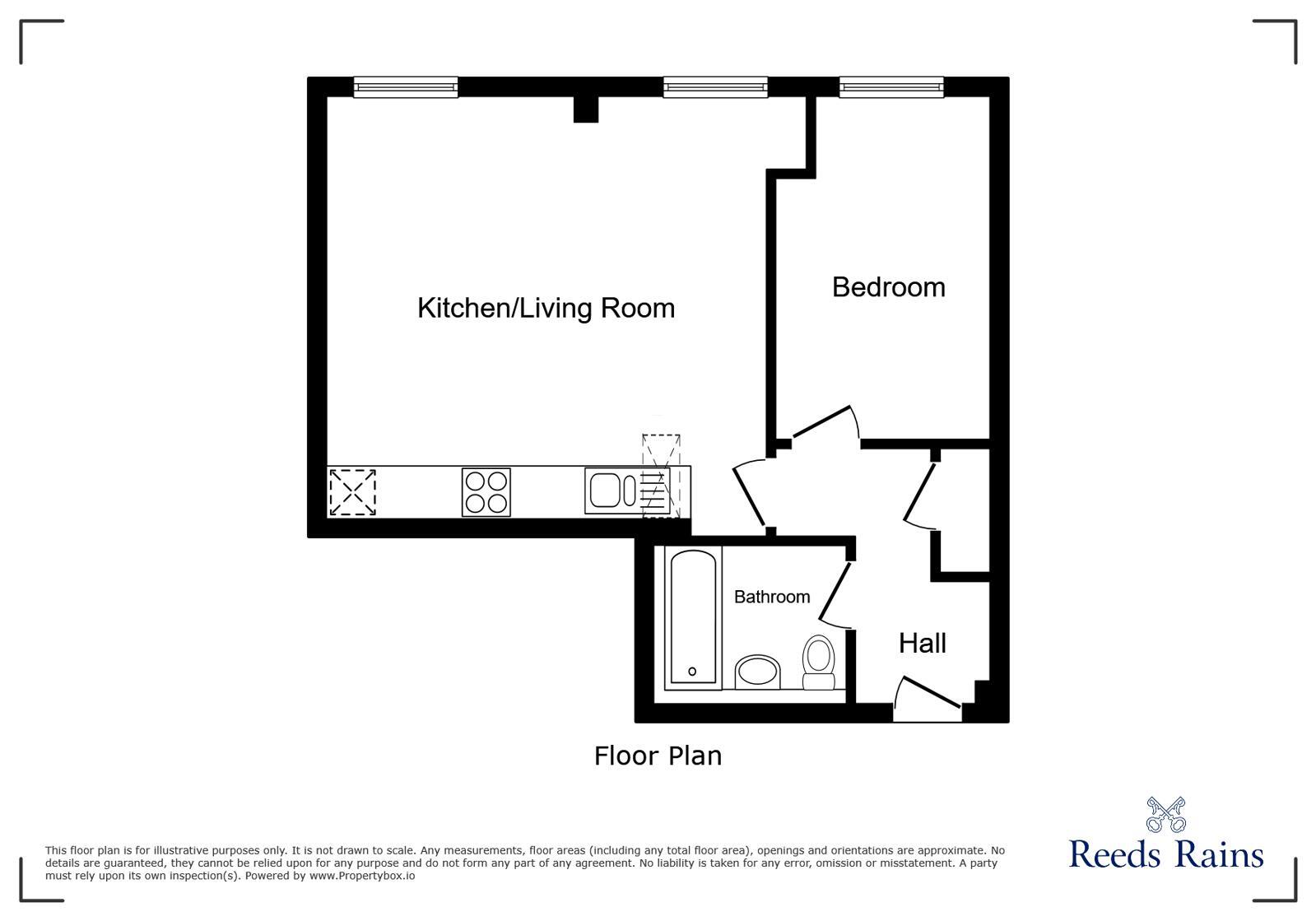 Floorplan of 1 bedroom Flat for sale, Queen Street, Sheffield, S1