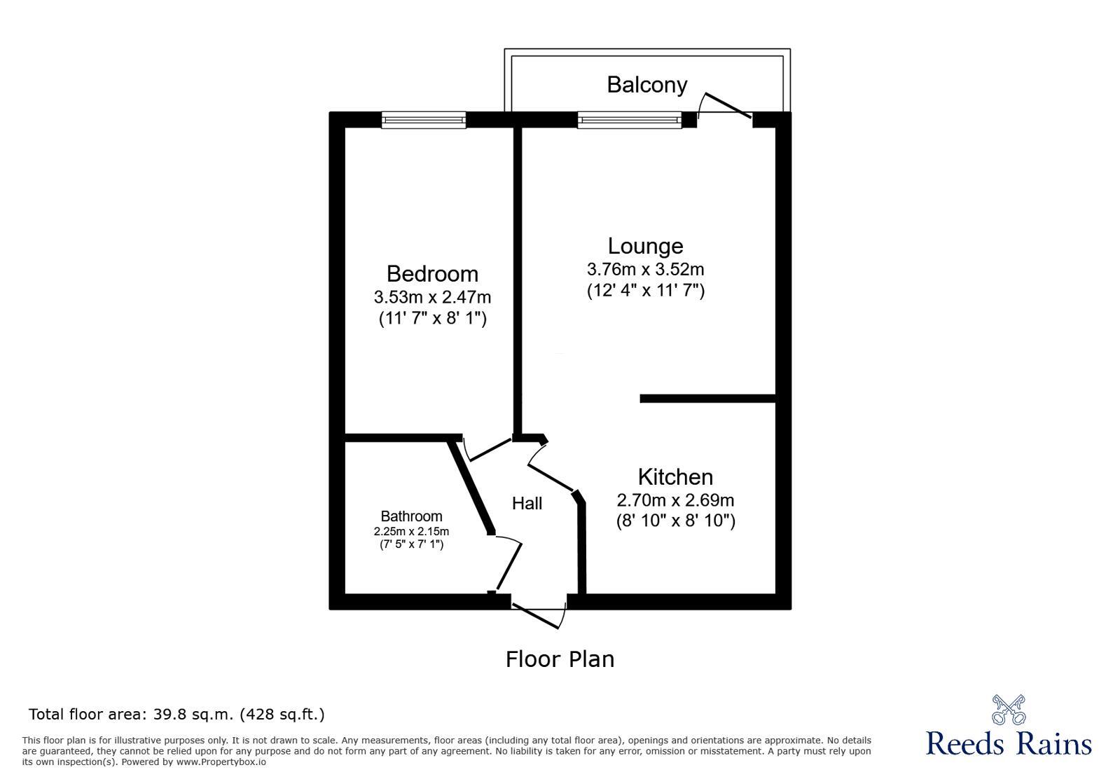 Floorplan of 1 bedroom Flat to rent, Napier Street, Sheffield, S11