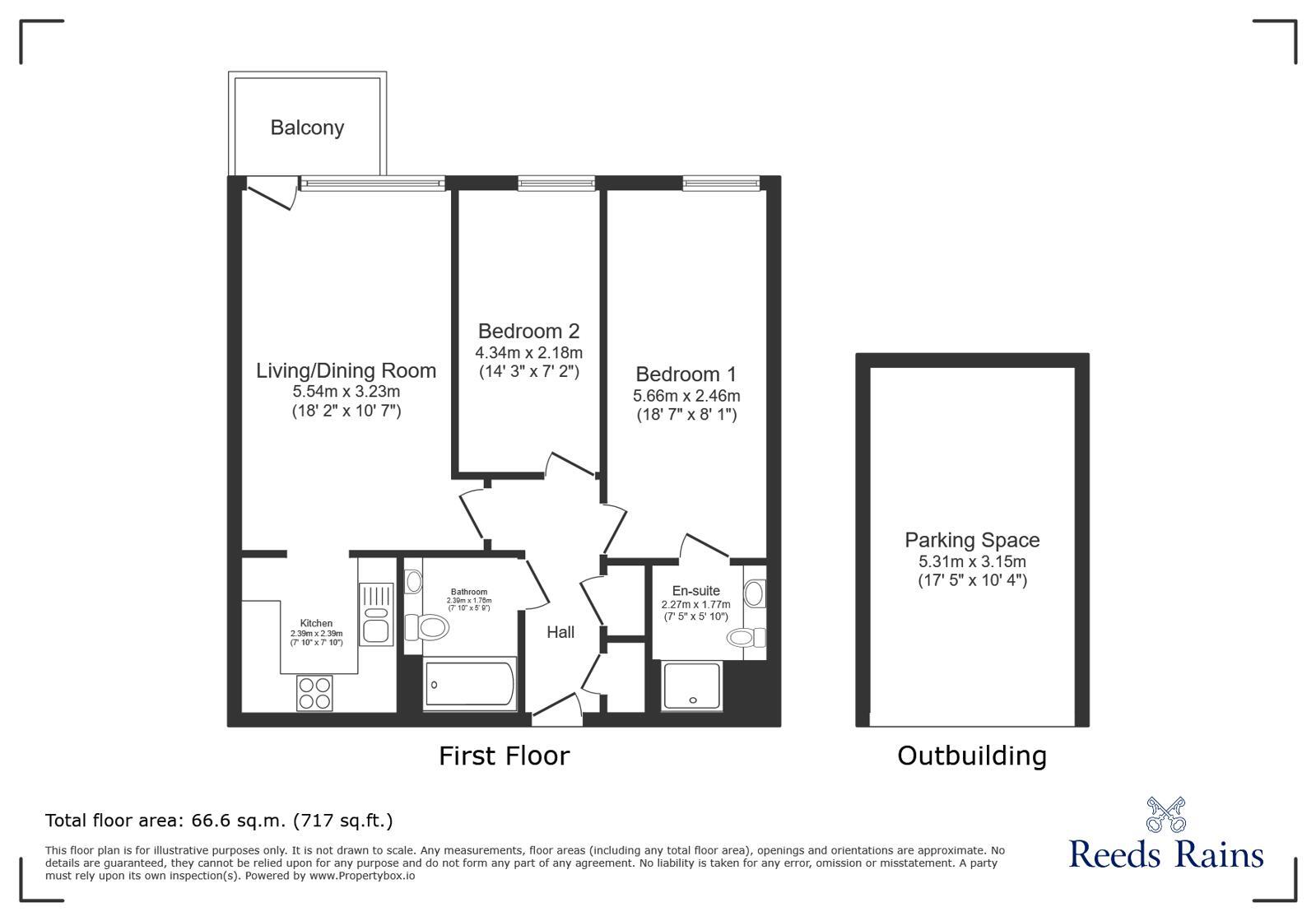 Floorplan of 2 bedroom Flat for sale, West Street, Sheffield, S1