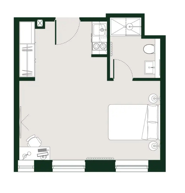 Floorplan of 1 bedroom Flat to rent, West Street, Sheffield, S1